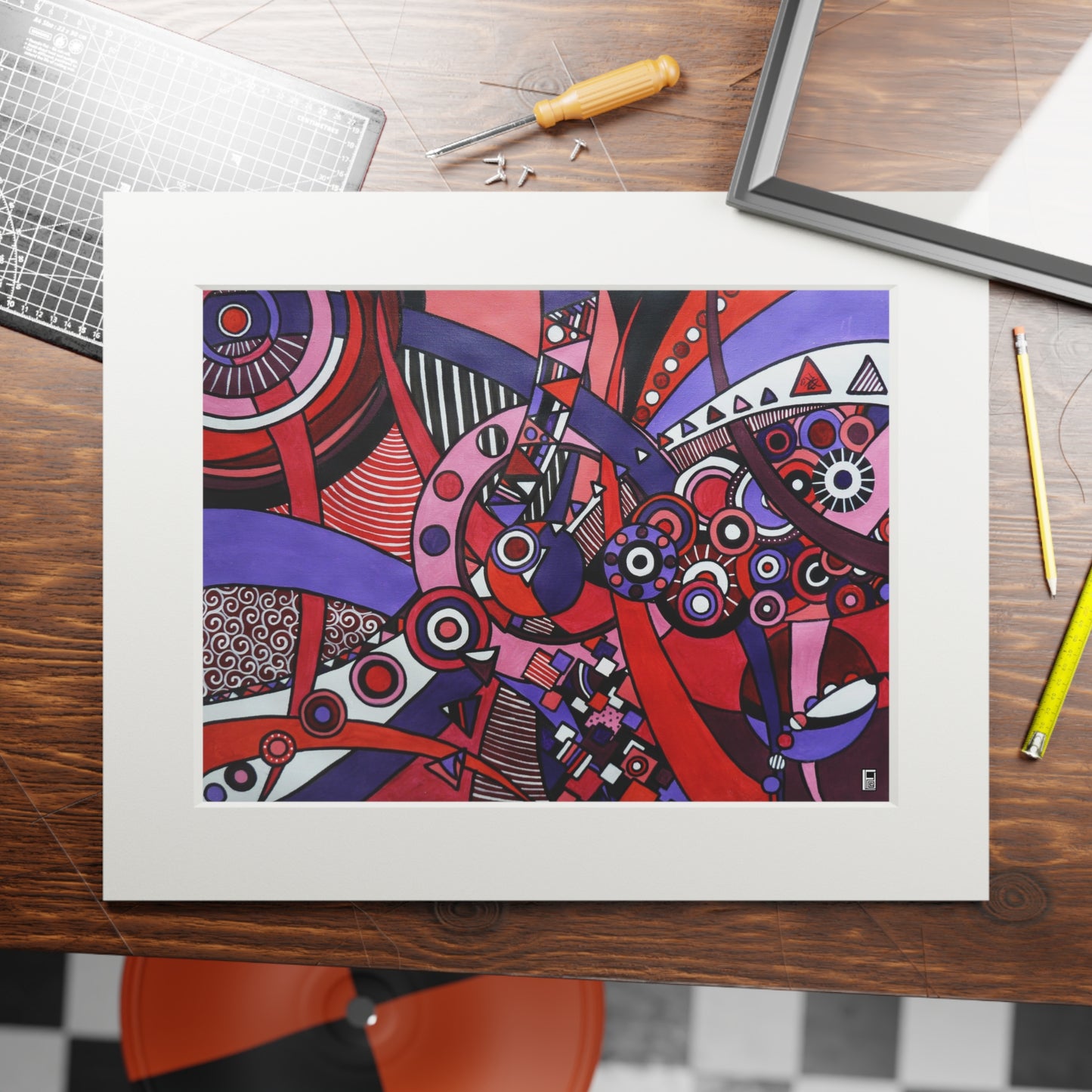 Fine Art Print (Cardboard Frame) - No. 220 - 'Connections'
