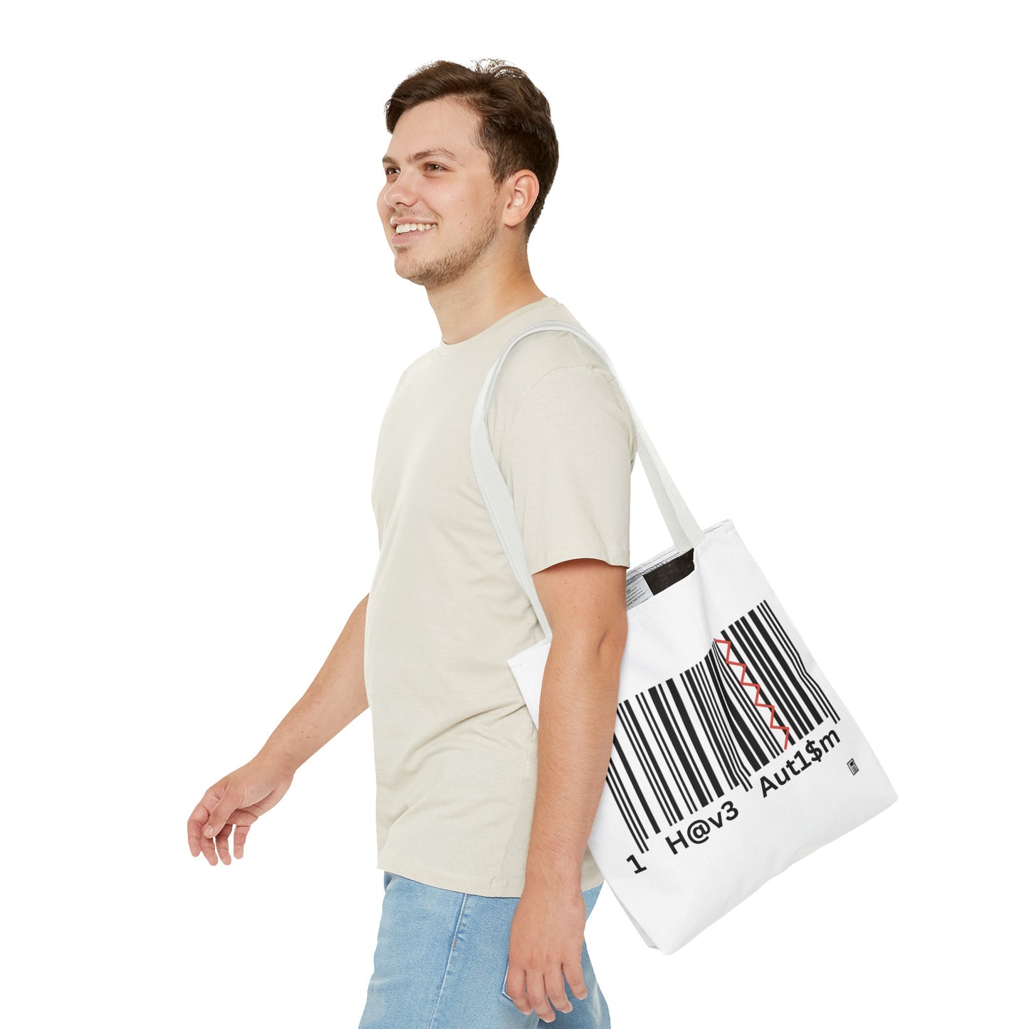 Tote Bag - No. 310 - Black & White 'I Have Autism'