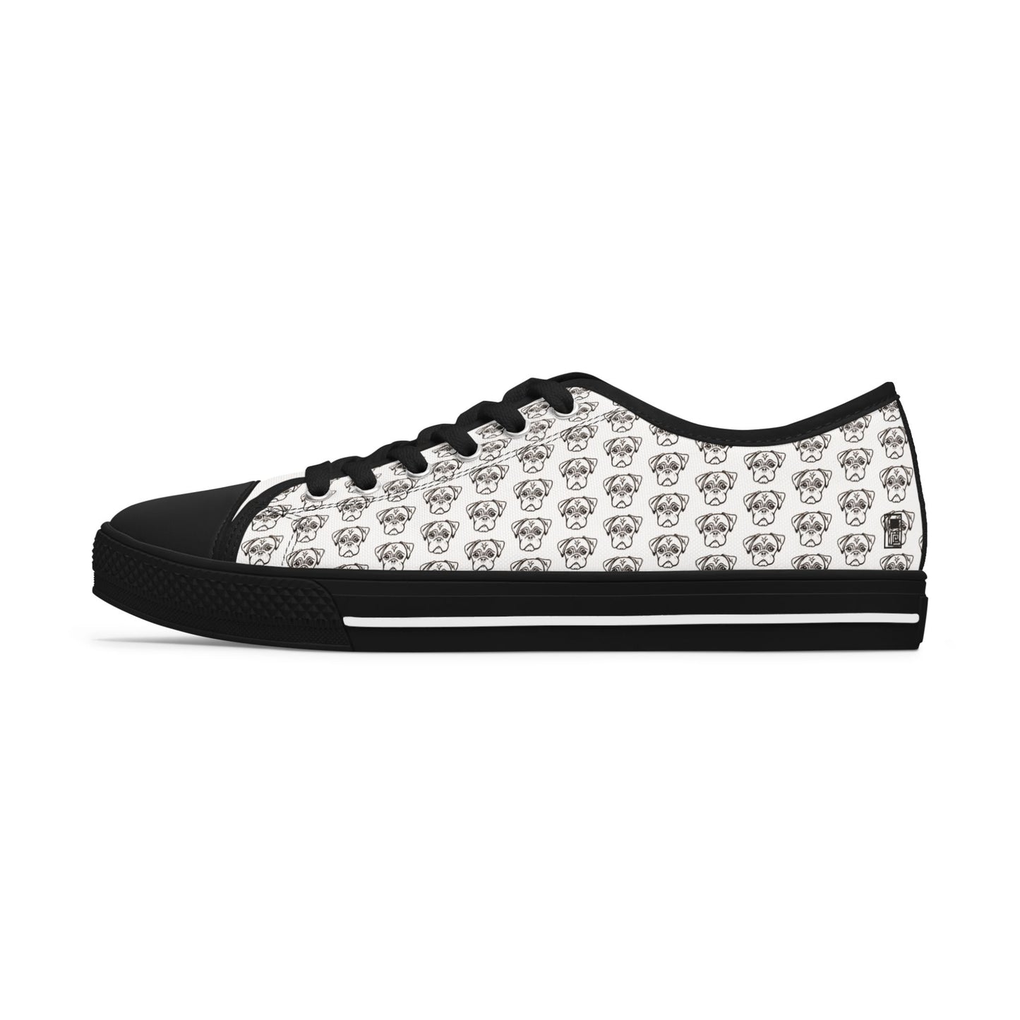 Women's Low Top Sneakers - No. PUG WE