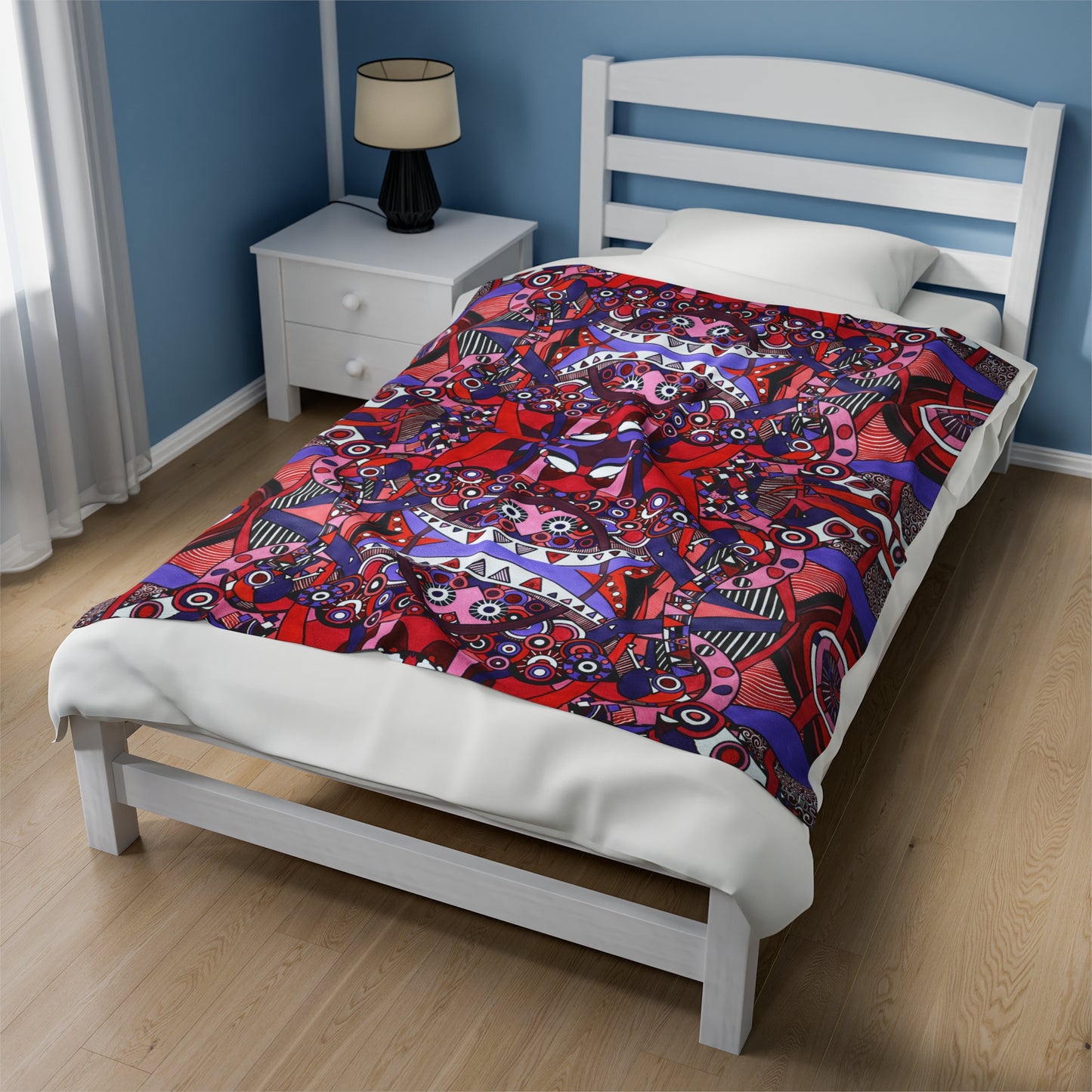 Velveteen Plush Blanket - No. 220 - 'Connections'