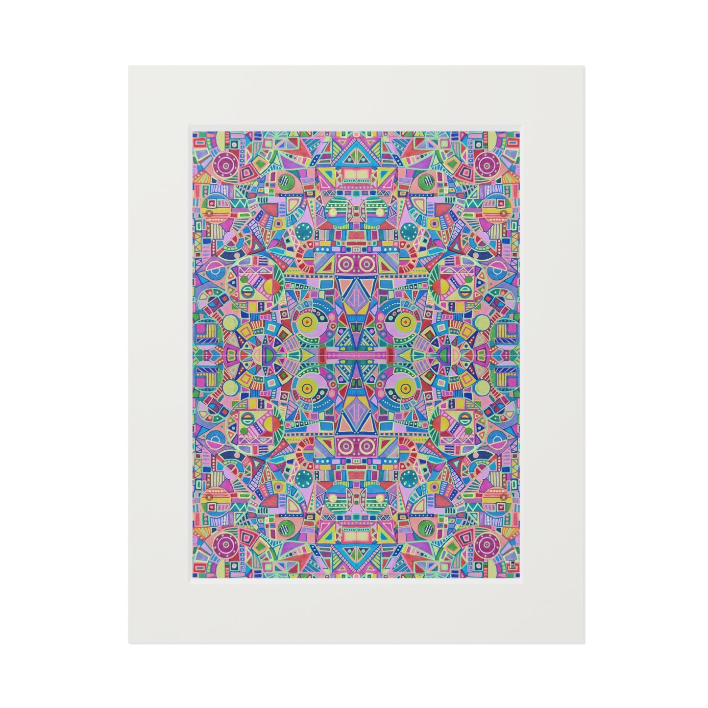 Fine Art Print (Cardboard Frame) - No. 258 - Multicoloured Abstract