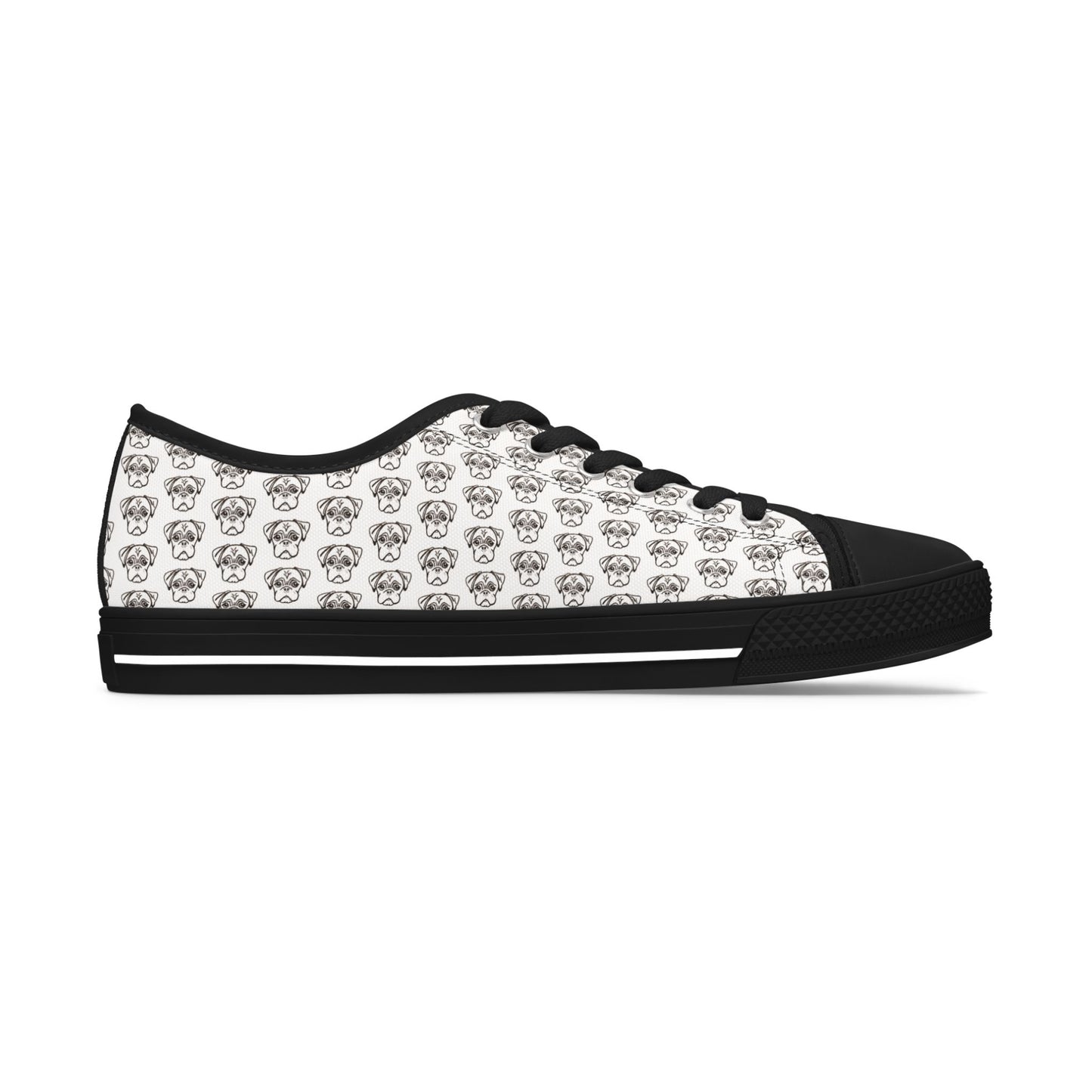 Women's Low Top Sneakers - No. PUG WE
