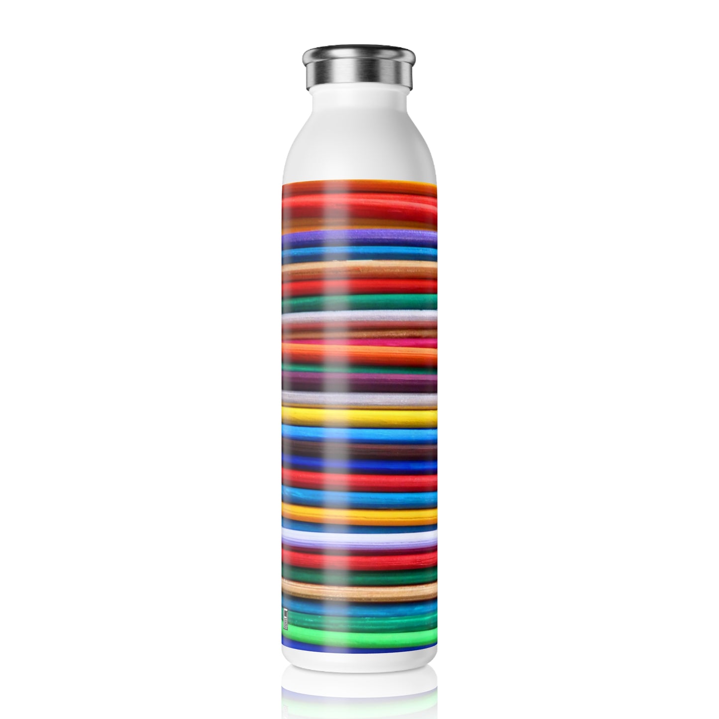 Slim Water Bottle - No. 308 - 'Pathways'