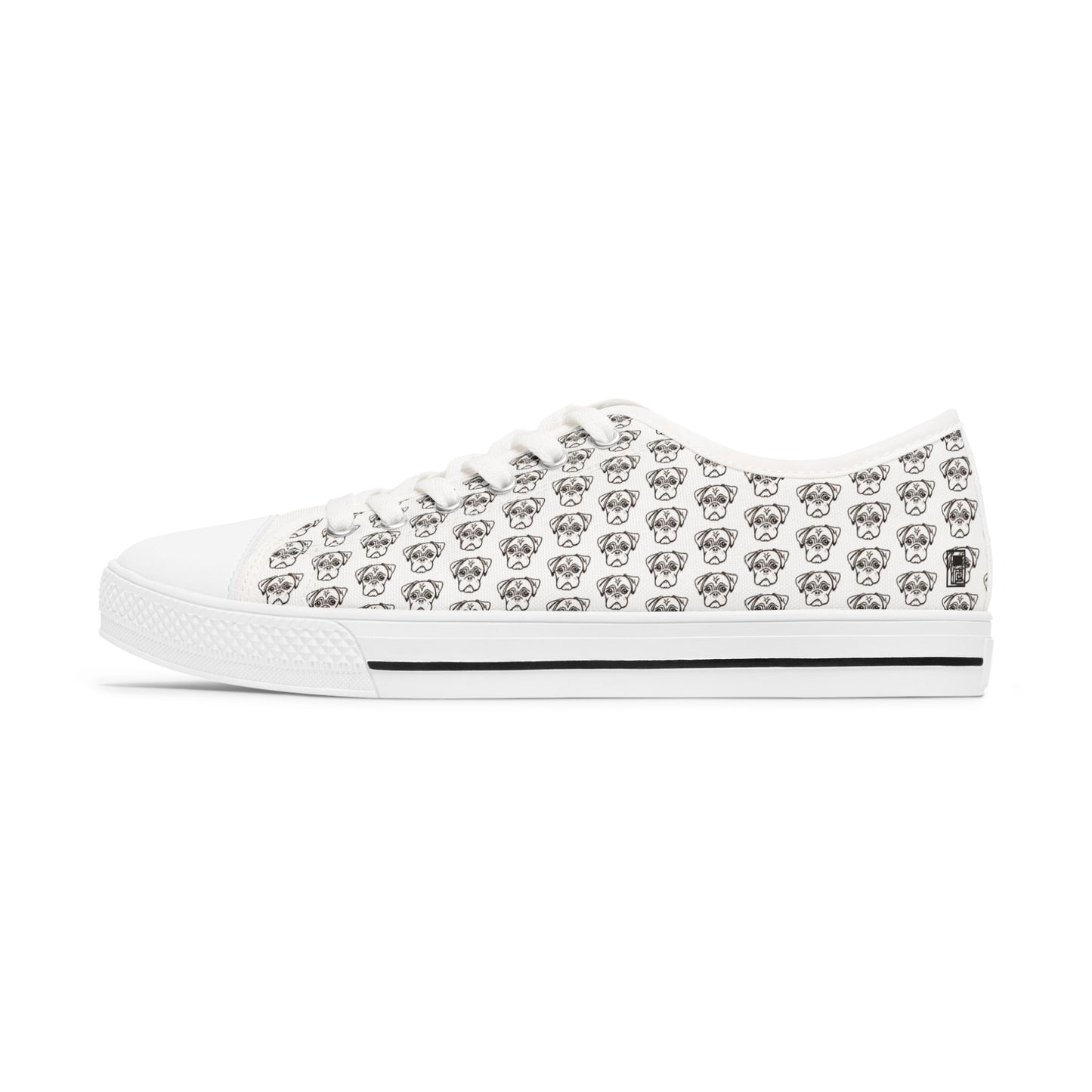 Women's Low Top Sneakers - No. PUG WE