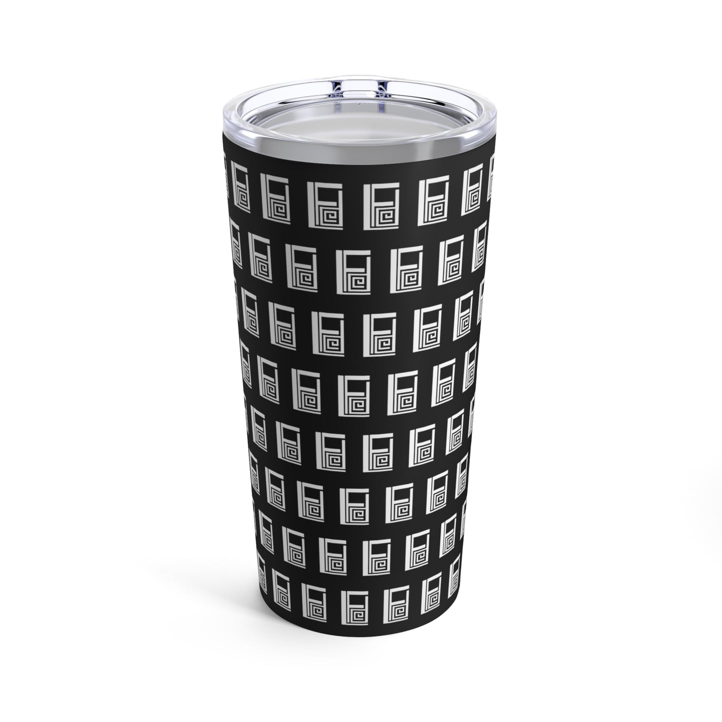 Tumbler 20oz - No. 000BK - White Logo on Black