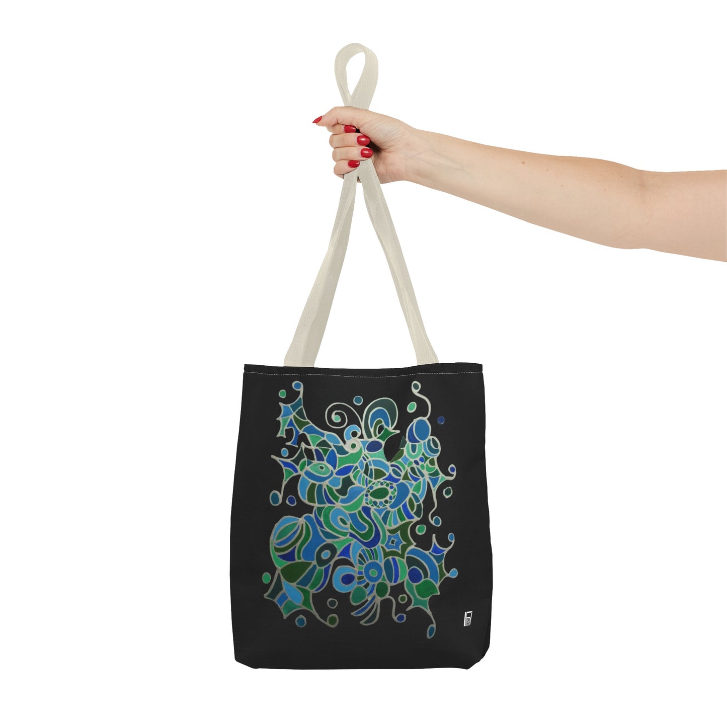 Tote Bag - No.146 - A 'Bird of Paradise' on Black