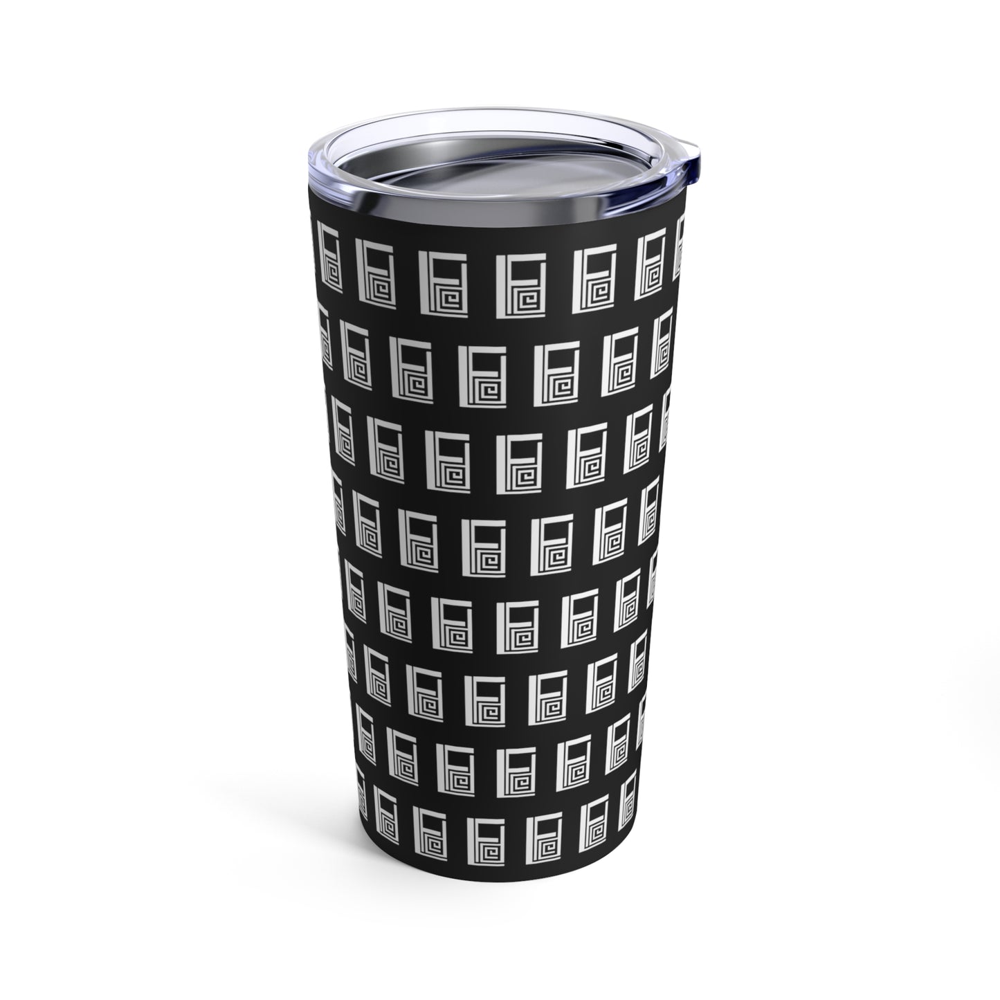 Tumbler 20oz - No. 000BK - White Logo on Black