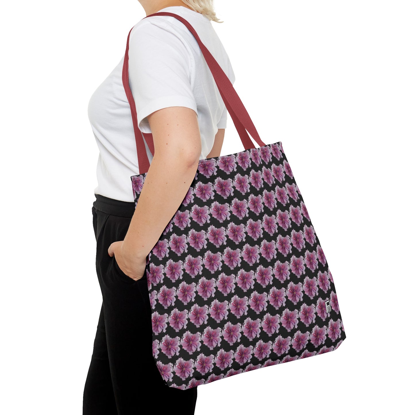 Tote Bag - No. 269 - Pink & Purple Flower