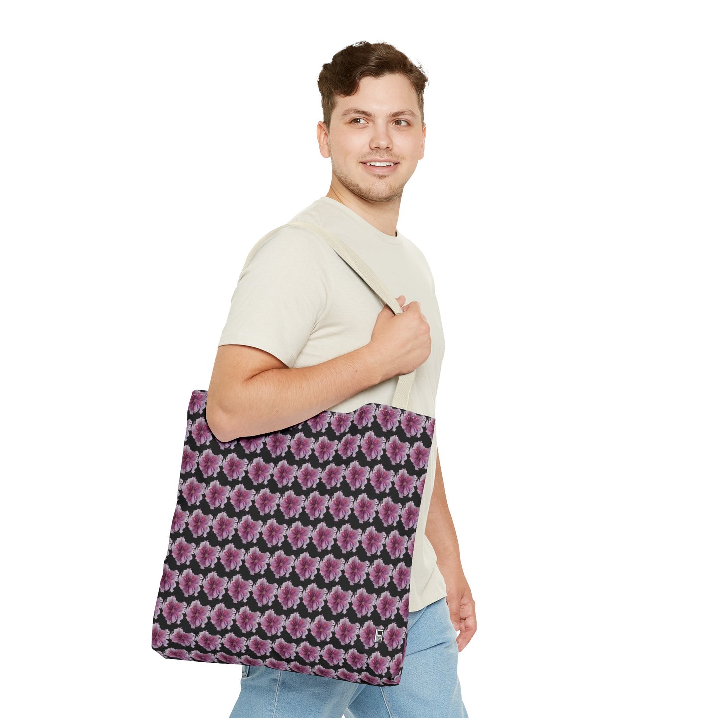 Tote Bag - No. 269 - Pink & Purple Flower