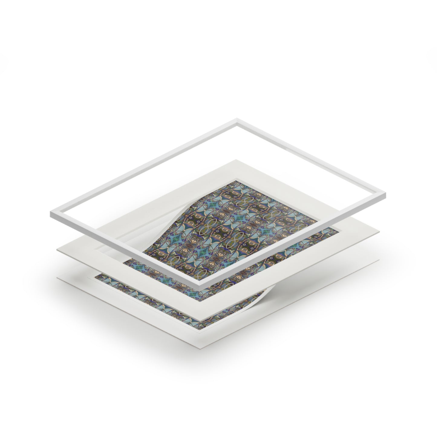 Fine Art Print (Cardboard Frame) - No. 219 - Crossroads Pattern