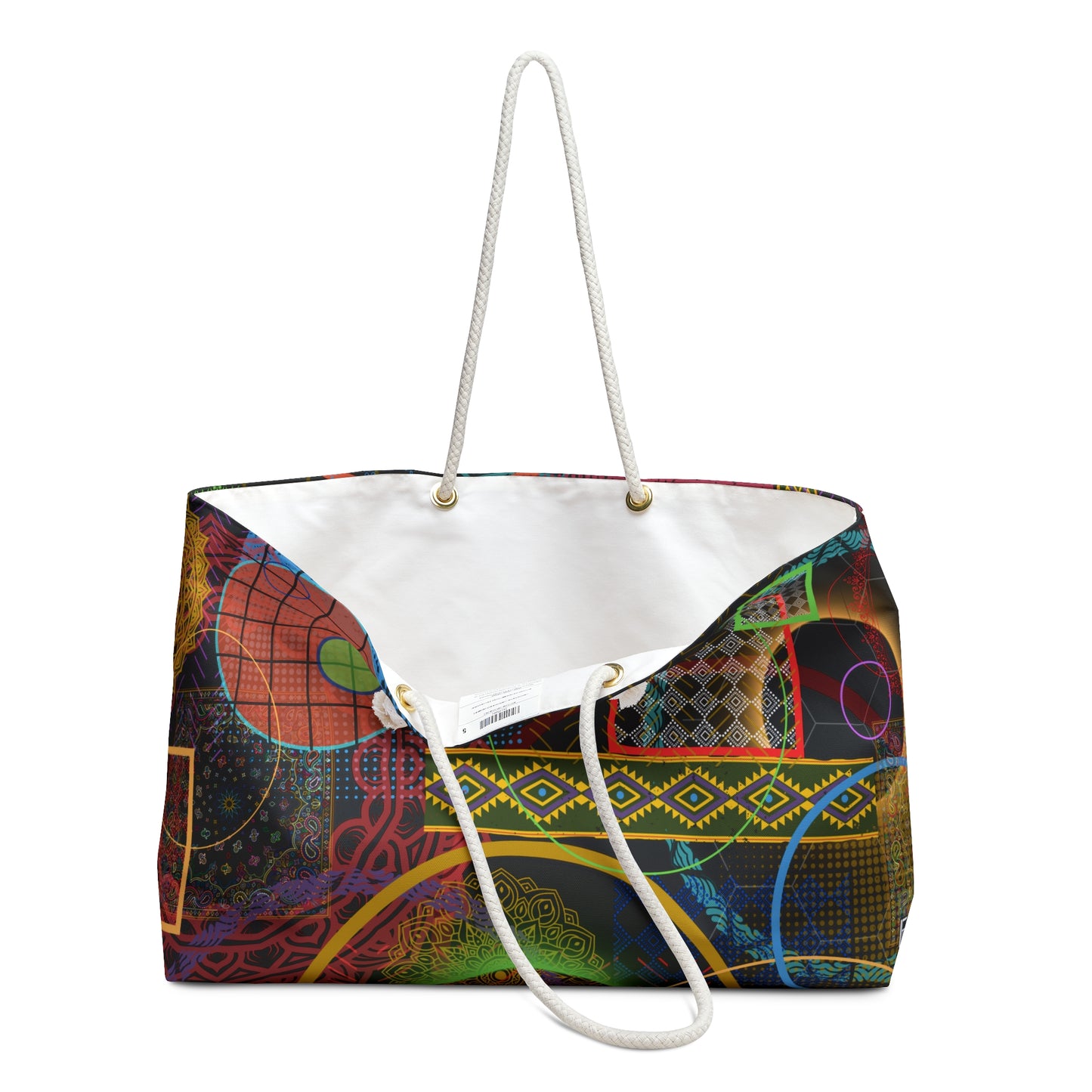 Weekender Bag / Beach Bag - No. 299 - 'Rings'