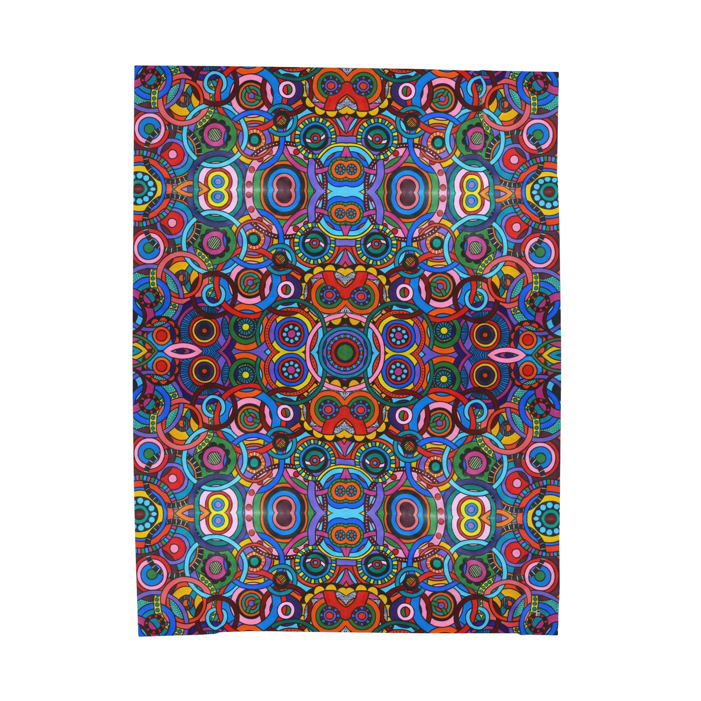 Velveteen Plush Blanket - No. 221 - 'Interlinked'
