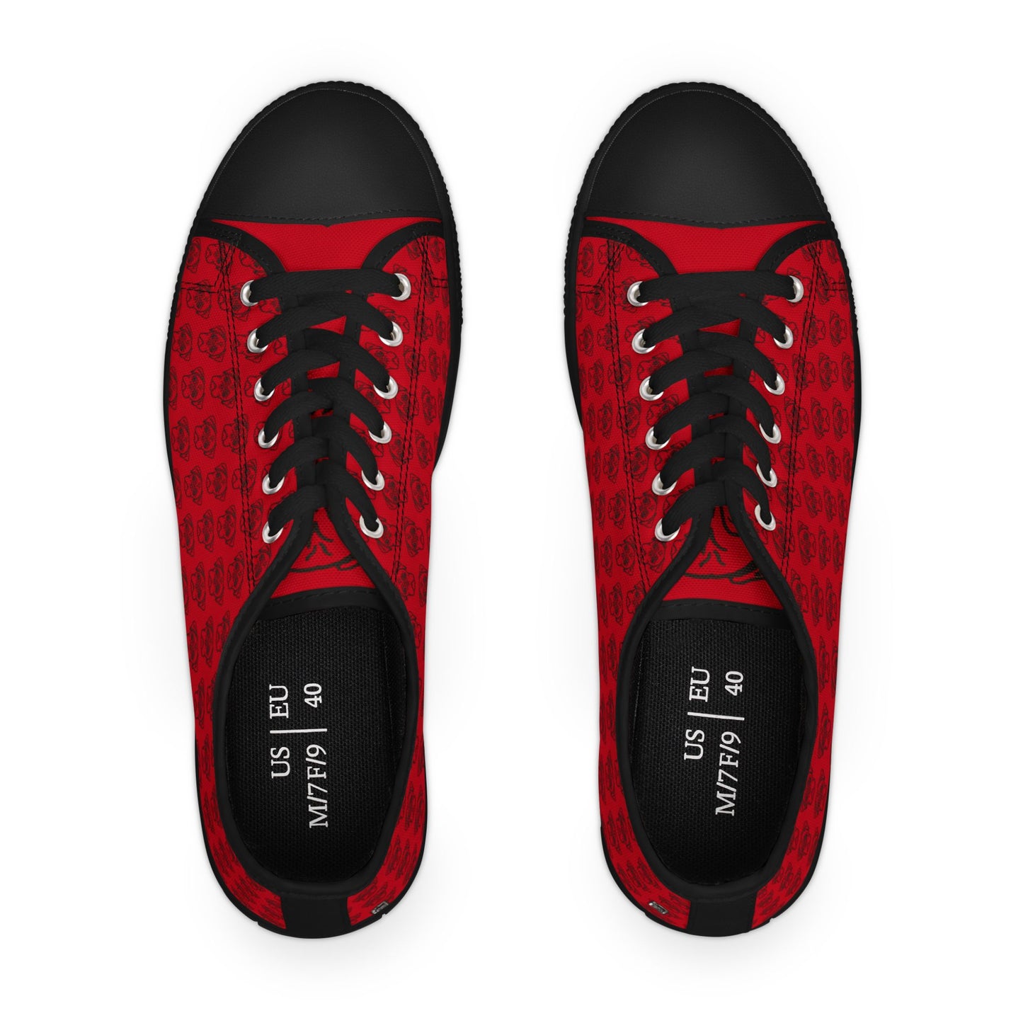 Women's Low Top Sneakers - No. PUG RD