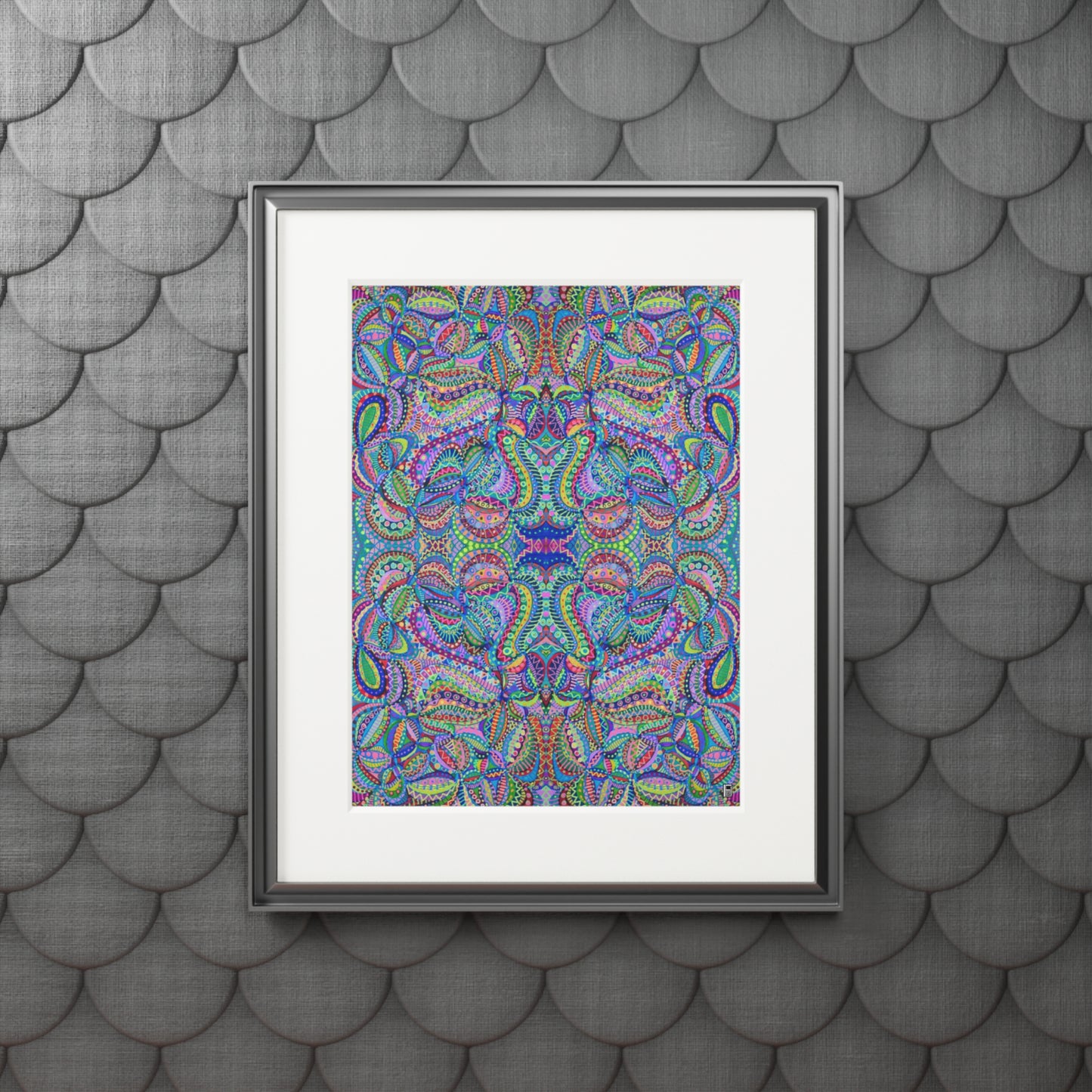 Fine Art Print (Cardboard Frame) - No. 256 - Multicoloured Abstract