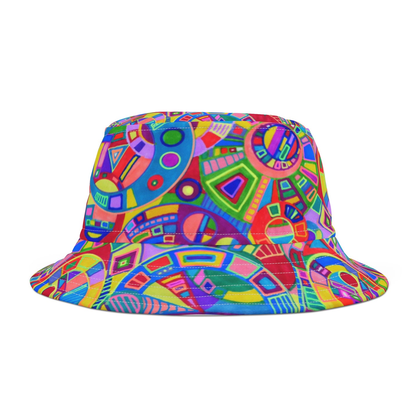Bucket Hat - No.261 - Multicoloured Circles