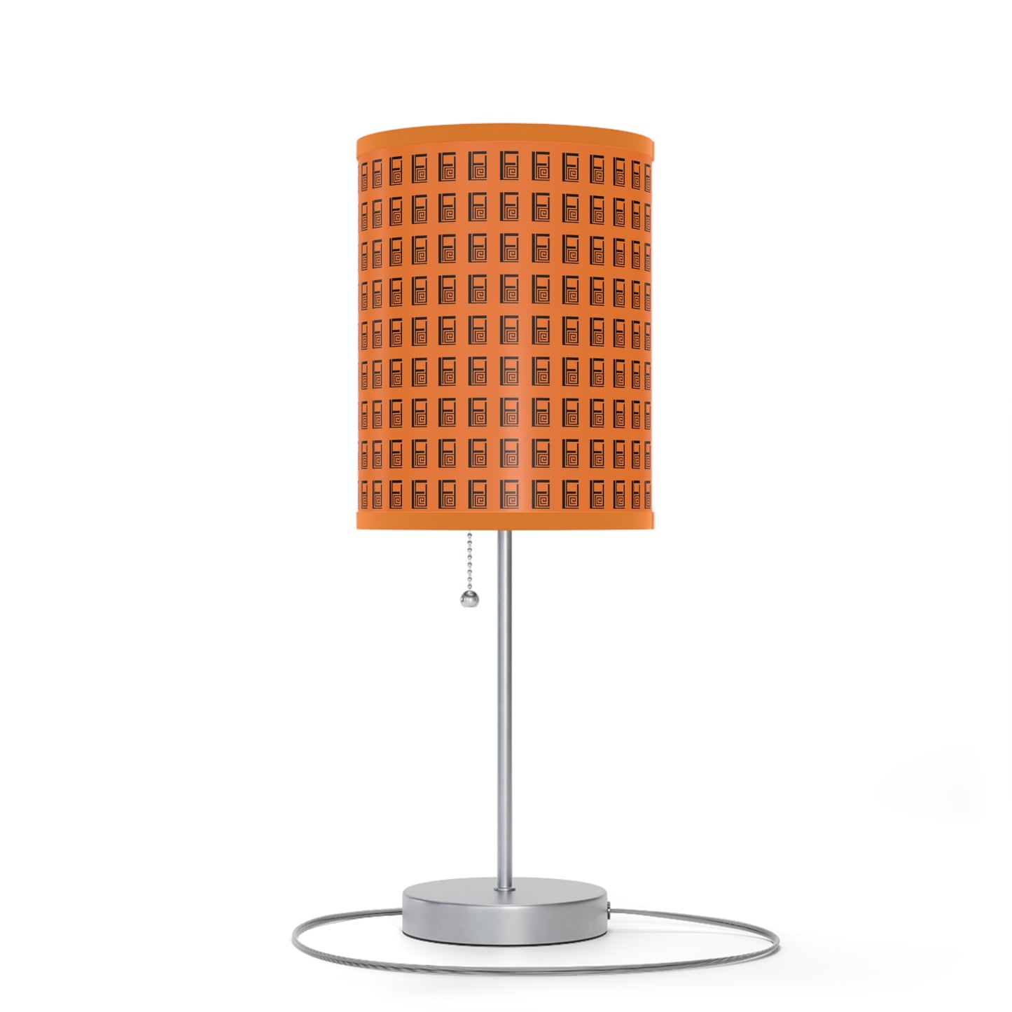 Lamp on a Stand, US|CA plug, No. 000OE - Black Logo on Orange