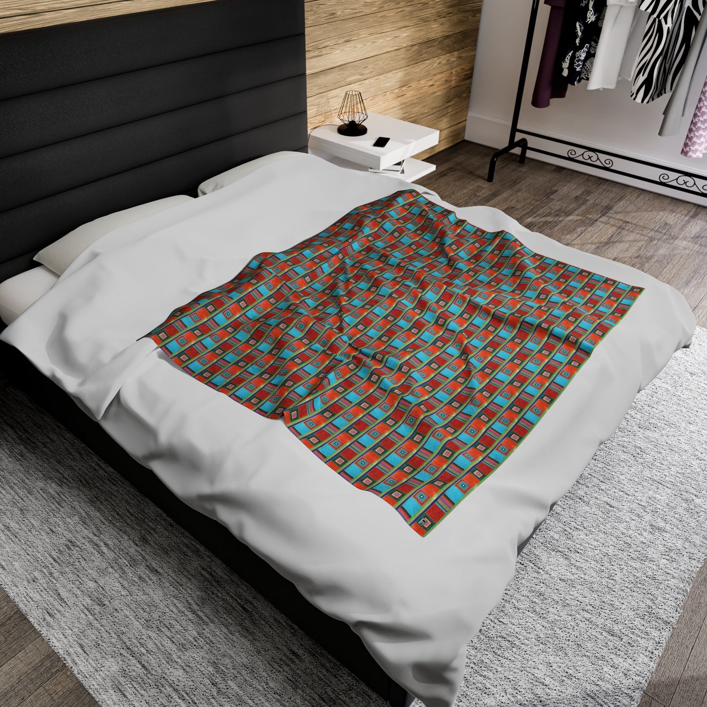 Velveteen Plush Blanket - No. 133 - 'Dyslexic'