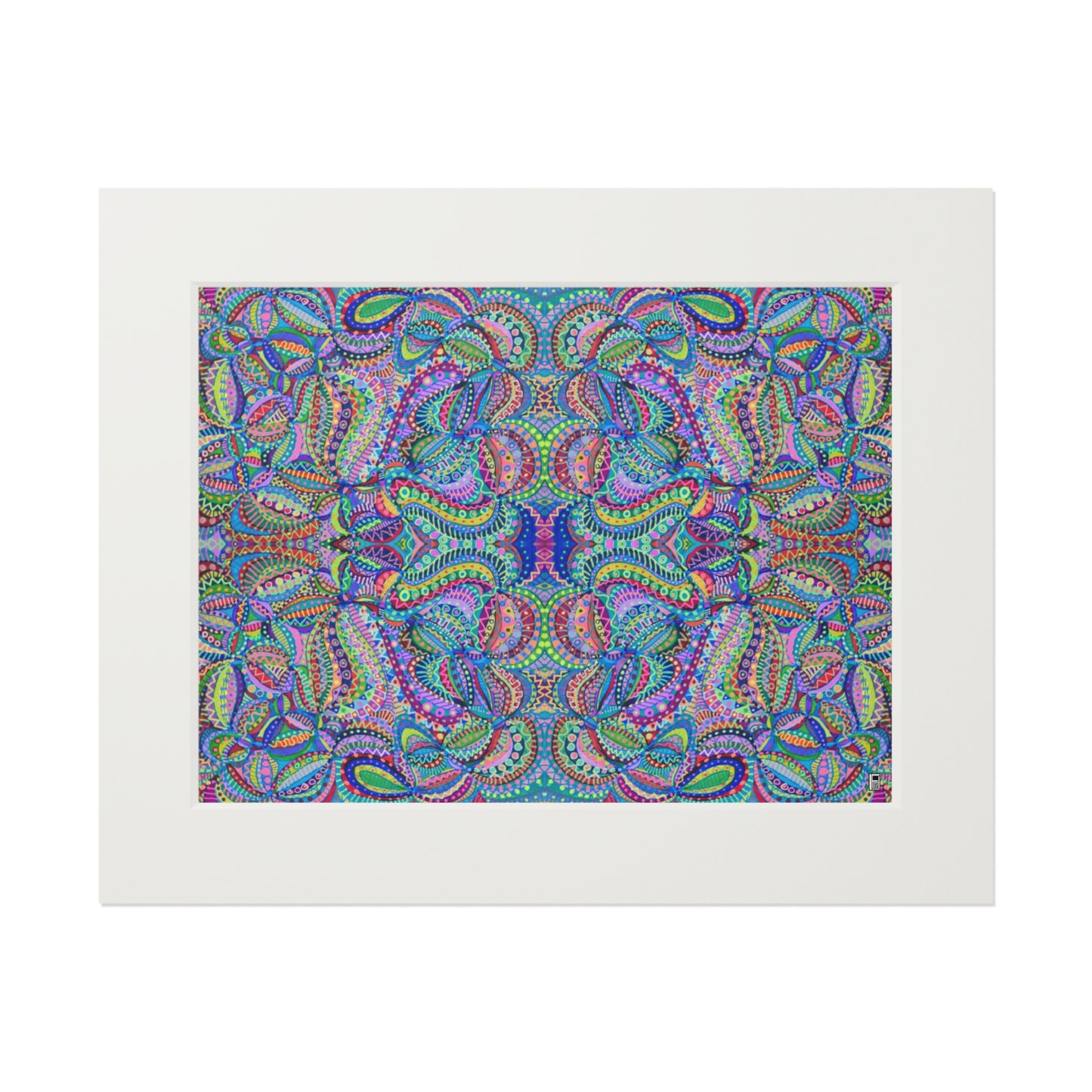 Fine Art Print (Cardboard Frame) - No. 256 - Multicoloured Abstract