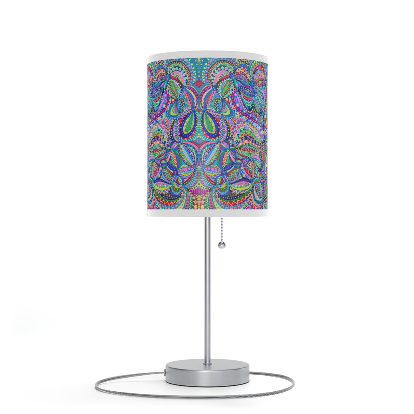 Lamp on a Stand, US|CA plug, No. 255 - Multicolour Abstract