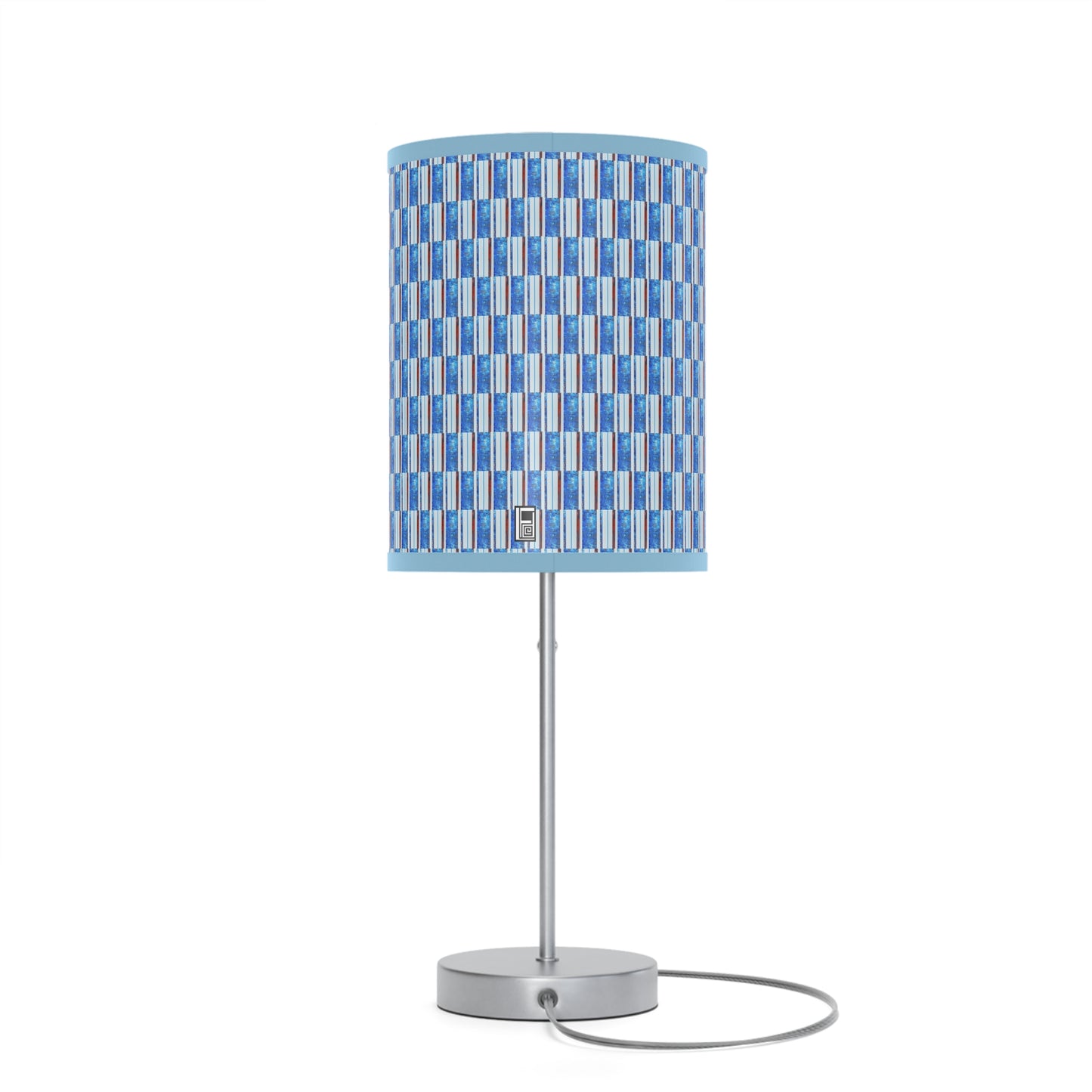 Lamp on a Stand, US|CA plug - No. 140 - 'Thin Blue Line' Pattern