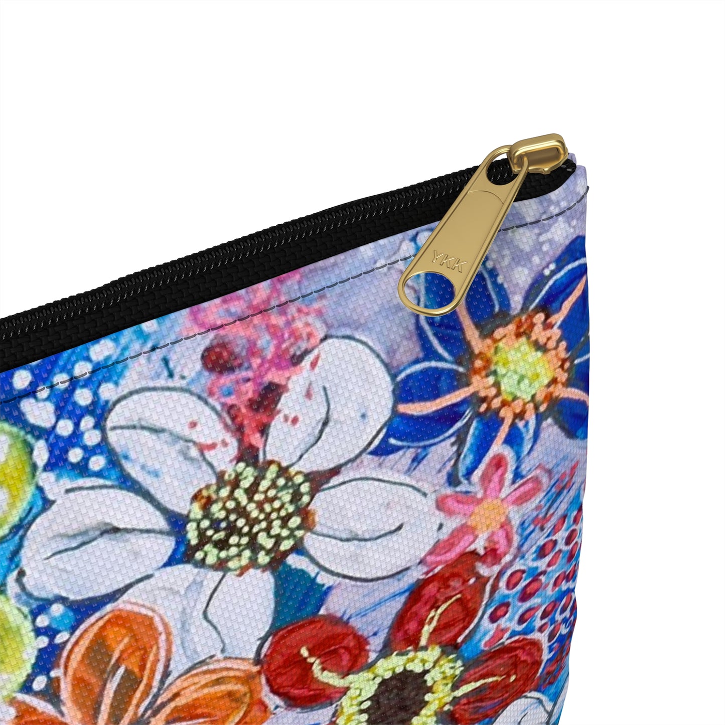 Make Up Bag - No. 240 - Flowers on Purple
