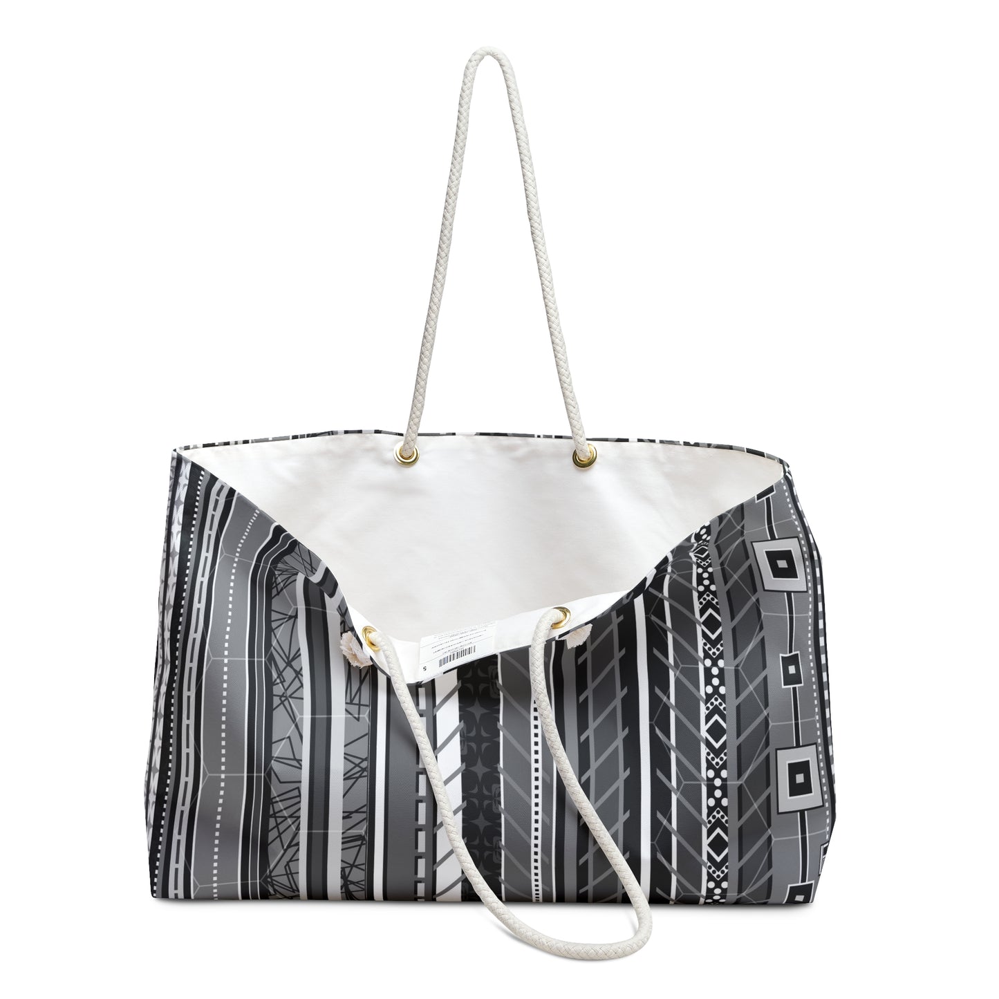 Weekender Bag / Beach Bag / Overnight Bag - No. 298 - 'Monochrome'