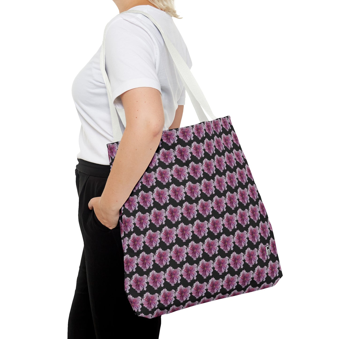 Tote Bag - No. 269 - Pink & Purple Flower