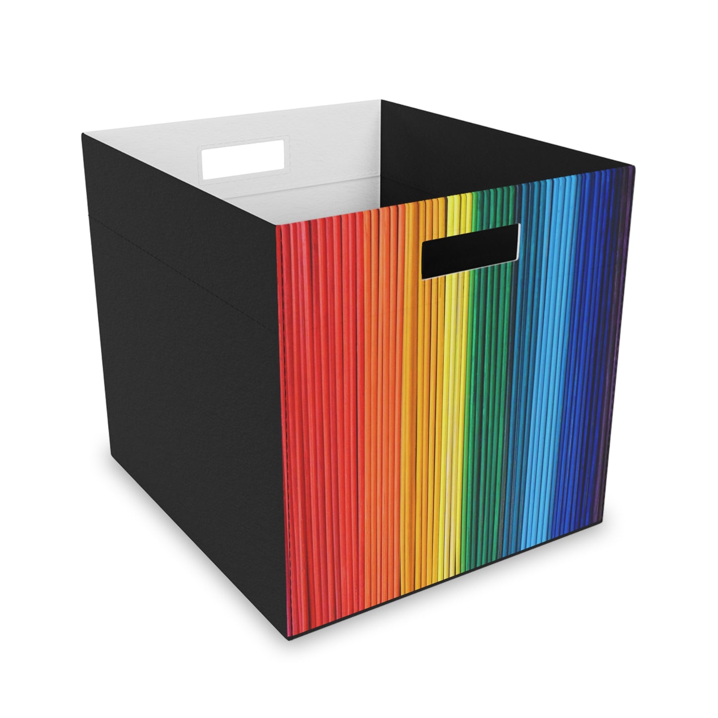 Felt Storage Box - No. 305 - 'Pride' Rainbow - By Irish Artist Fiona de Lacy