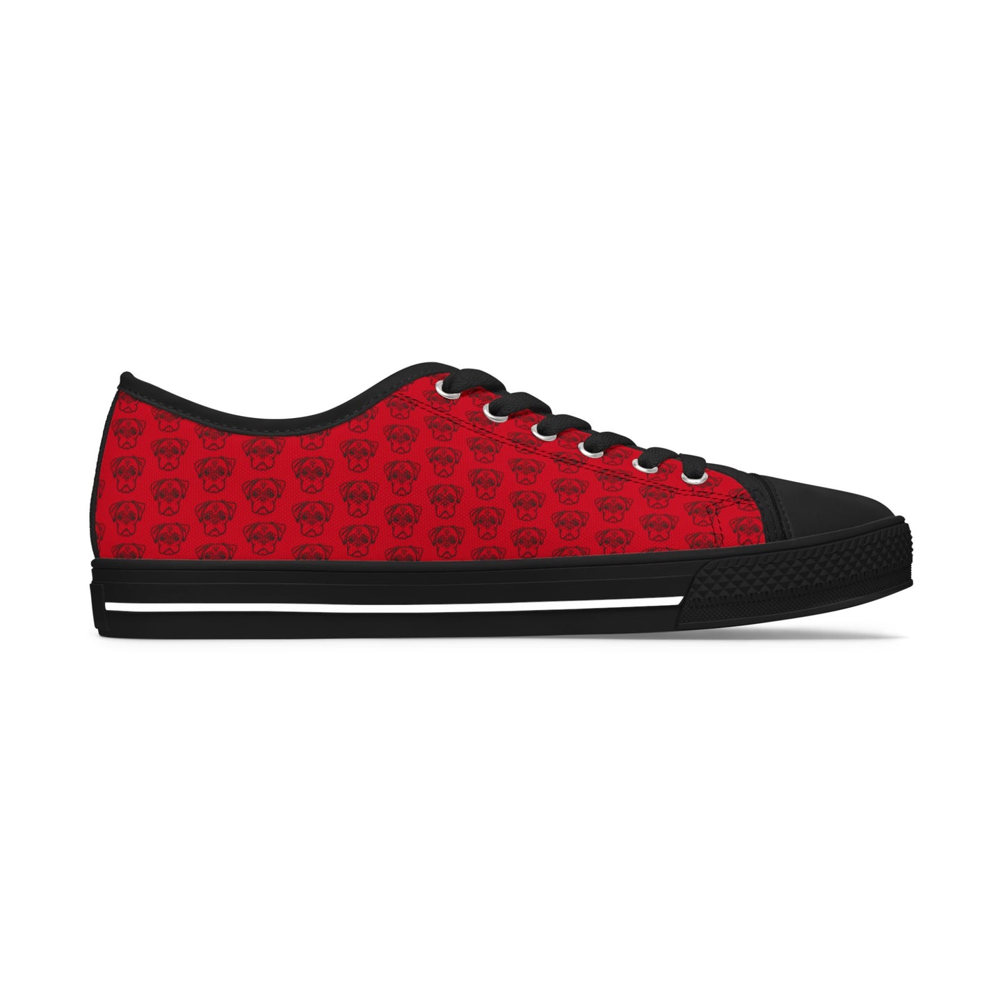 Women's Low Top Sneakers - No. PUG RD
