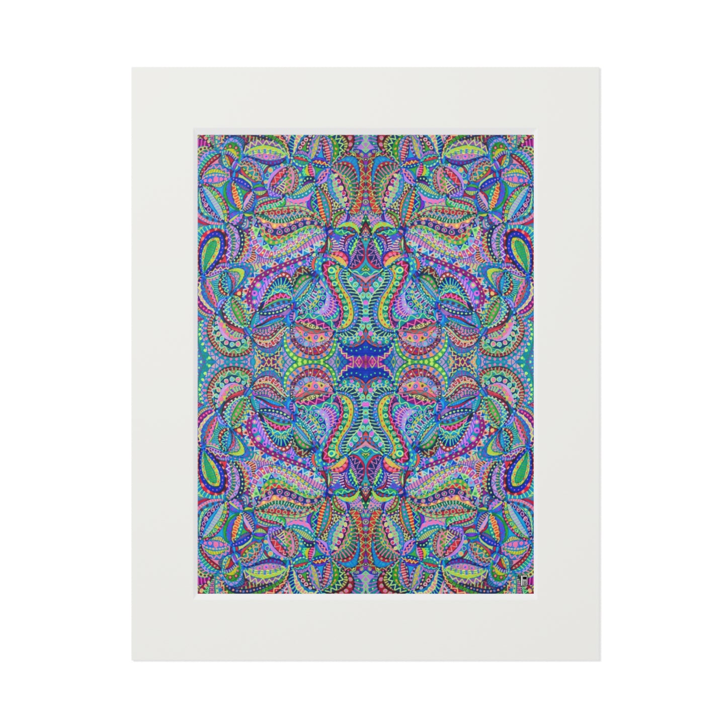 Fine Art Print (Cardboard Frame) - No. 256 - Multicoloured Abstract