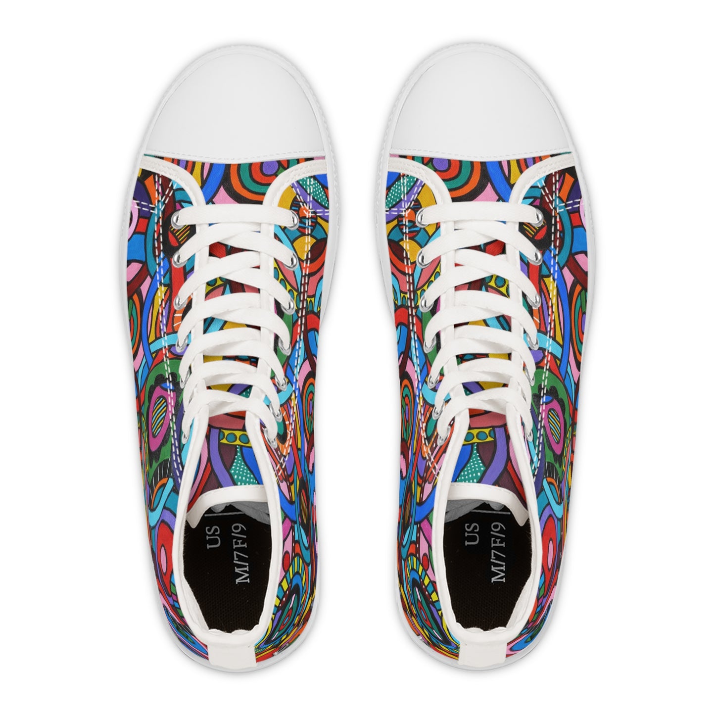 Women's High Top Sneakers - No. 221 - 'Interlinked'