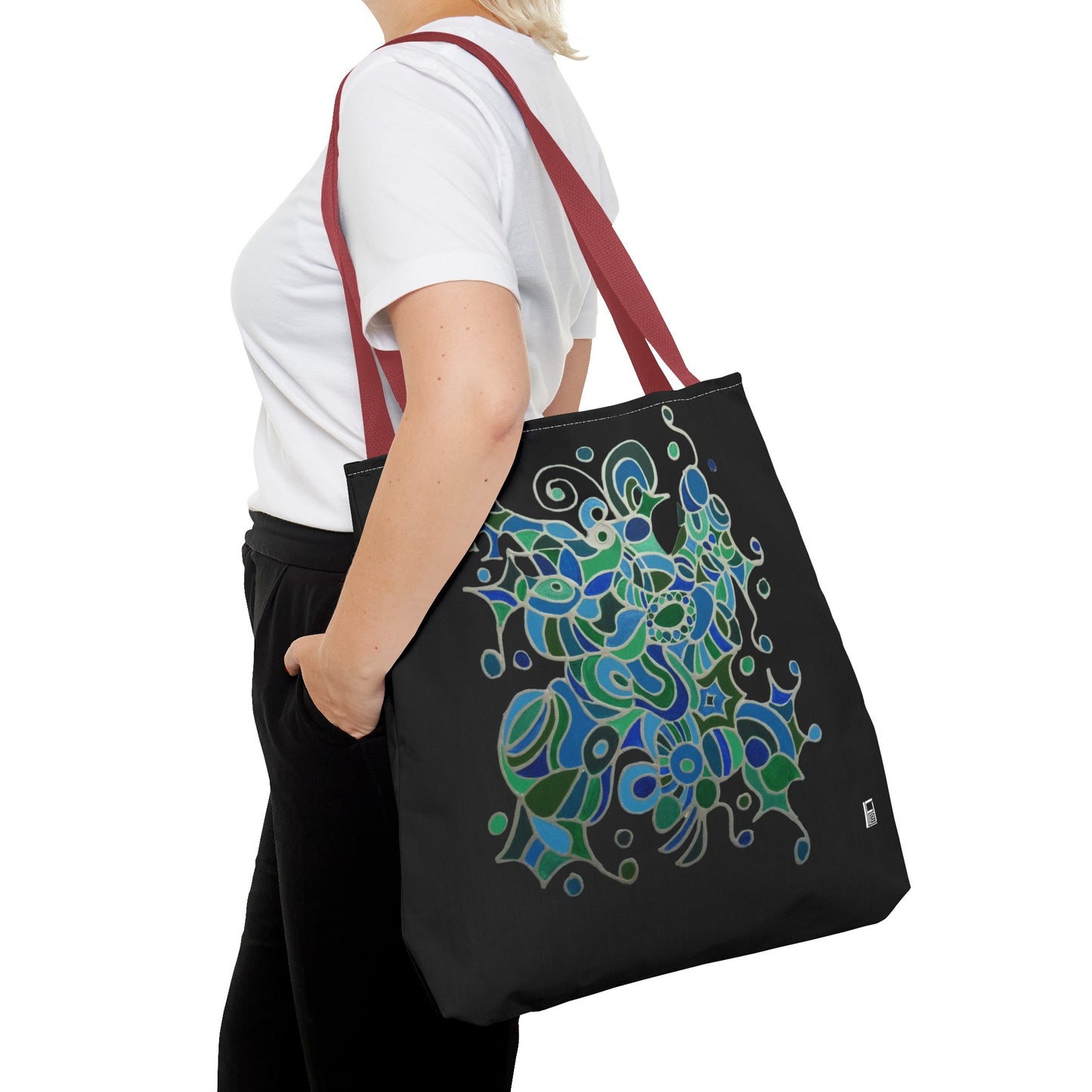 Tote Bag - No.146 - A 'Bird of Paradise' on Black