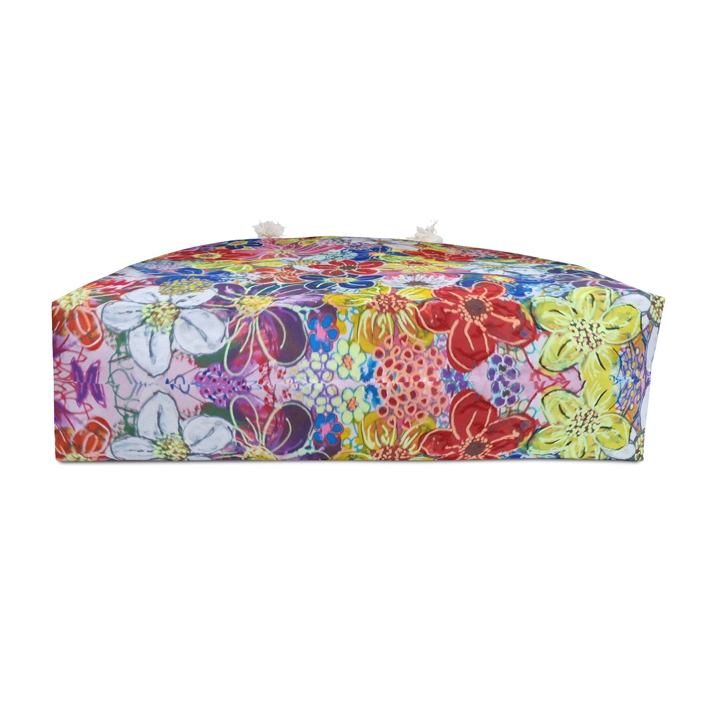 Weekender / Beach / Overnight Bag - No. 241 - Flowers on Pink