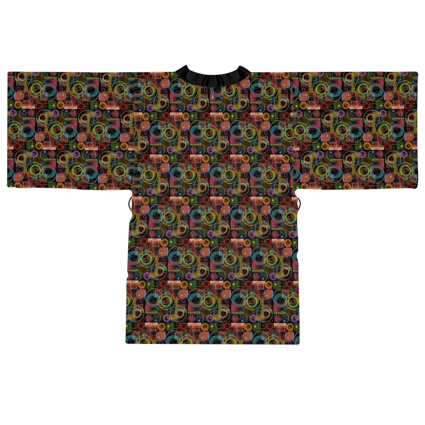 Long Sleeve Kimono Robe - No. 299 - 'Rings'