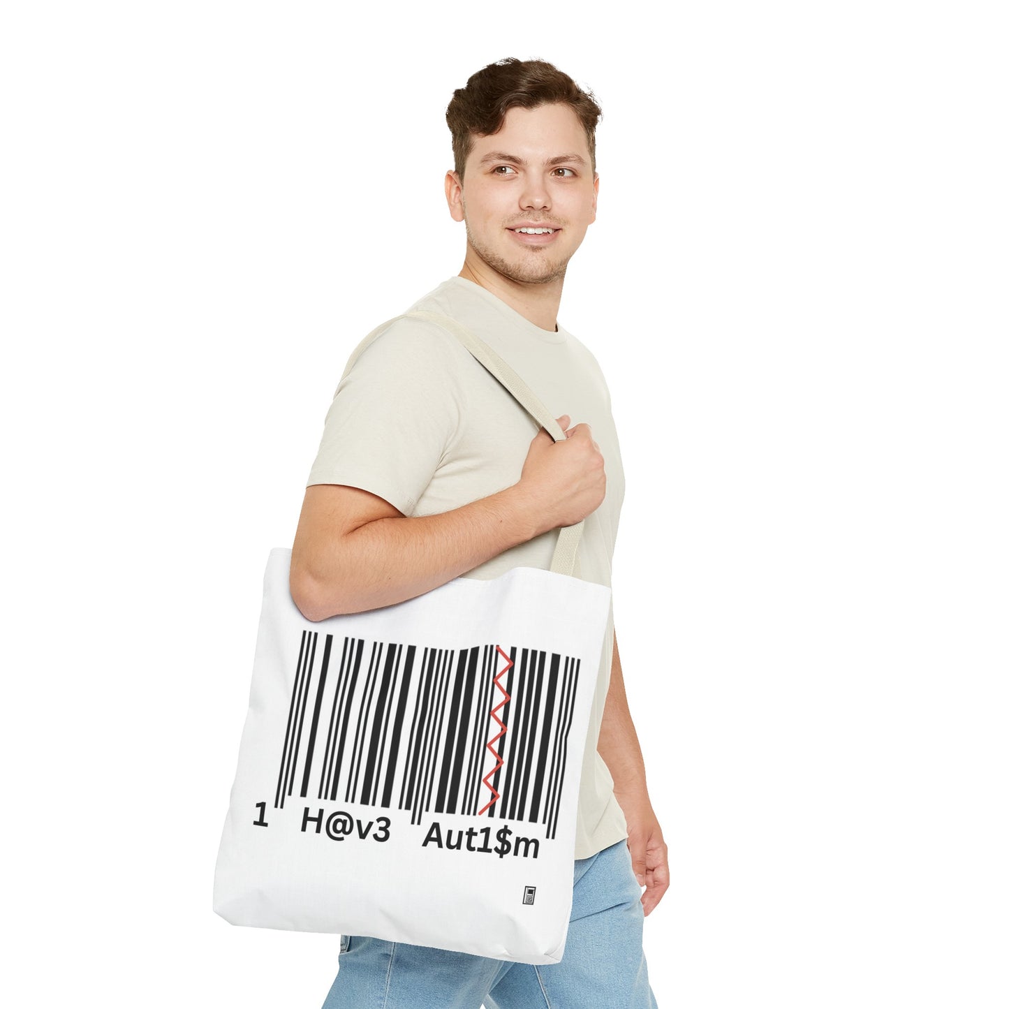 Tote Bag - No. 310 - Black & White 'I Have Autism'