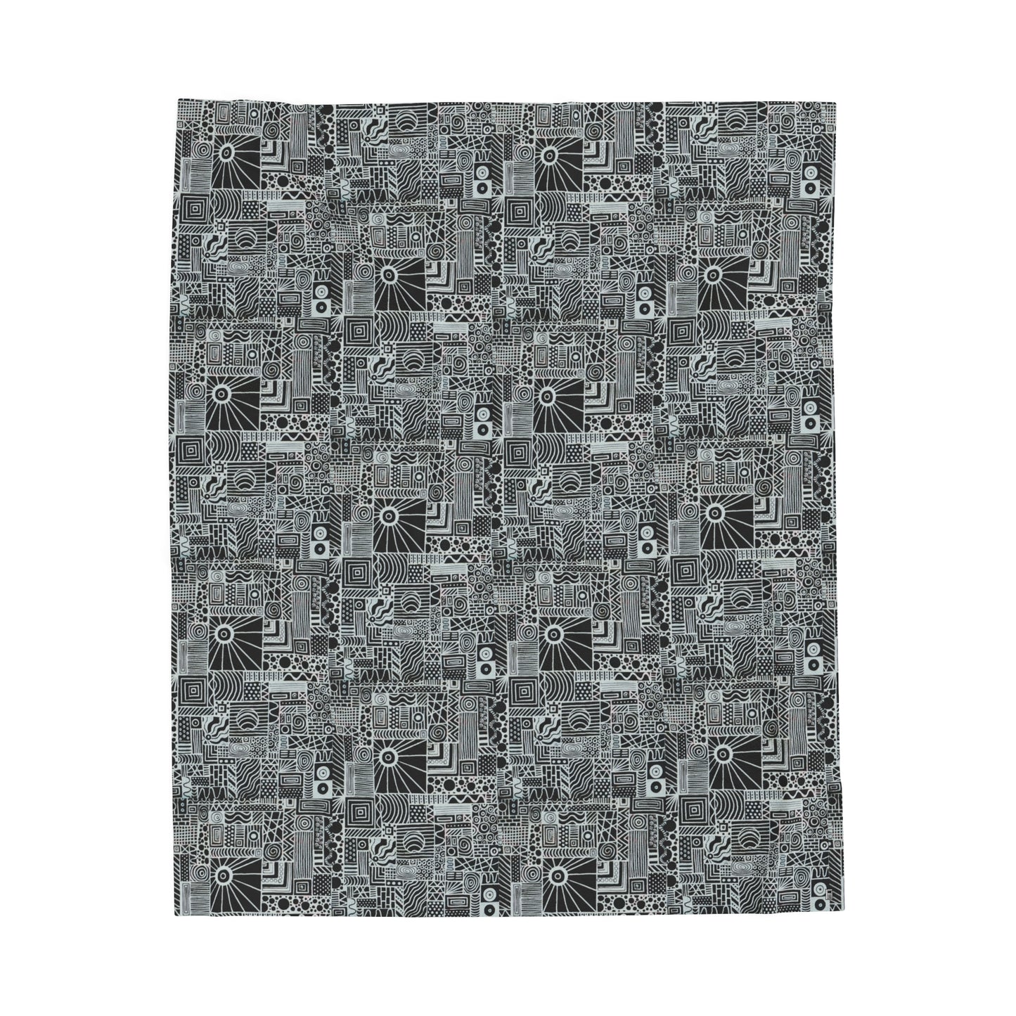 Velveteen Plush Blanket - No. 252 - Monochrome