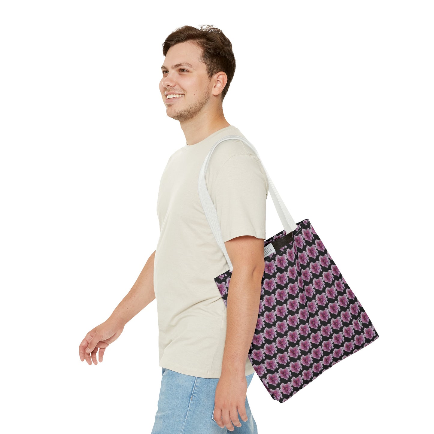 Tote Bag - No. 269 - Pink & Purple Flower
