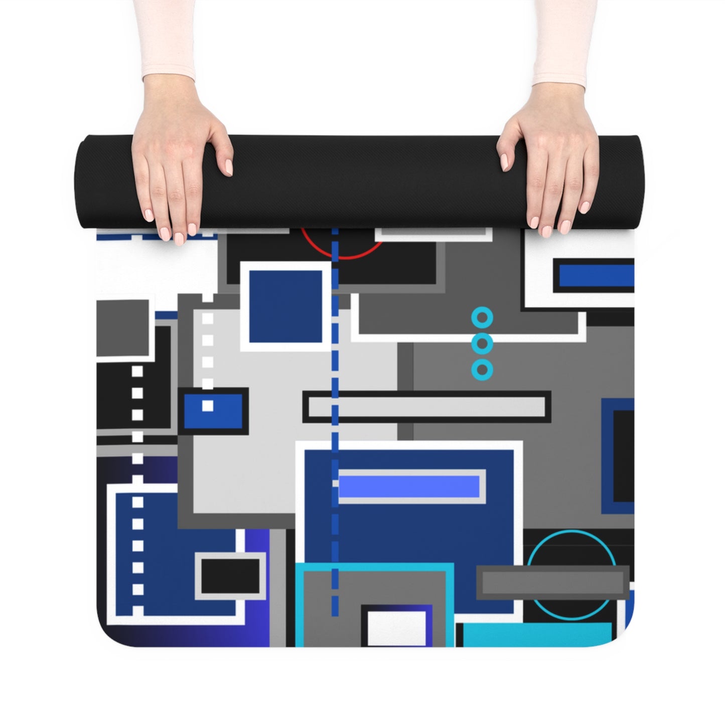 Chic Geometric Rubber Yoga Mat - No. 235