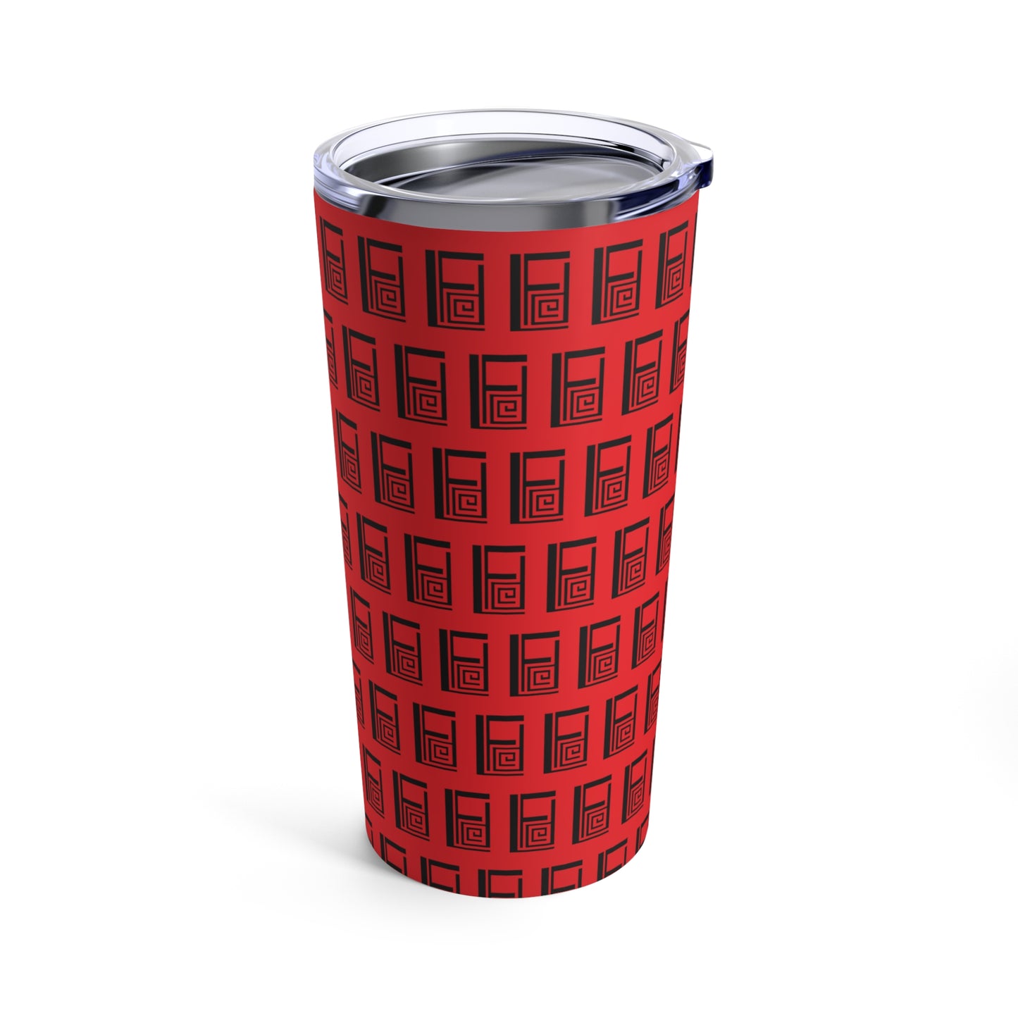 Tumbler 20oz - No. 000RD - Black Logo on Red - By Irish Artist Fiona de Lacy
