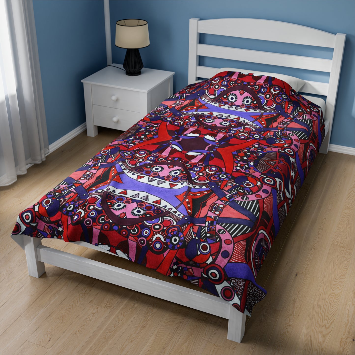 Velveteen Plush Blanket - No. 220 - 'Connections'