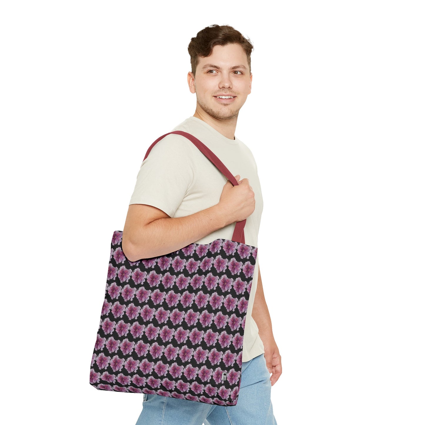 Tote Bag - No. 269 - Pink & Purple Flower