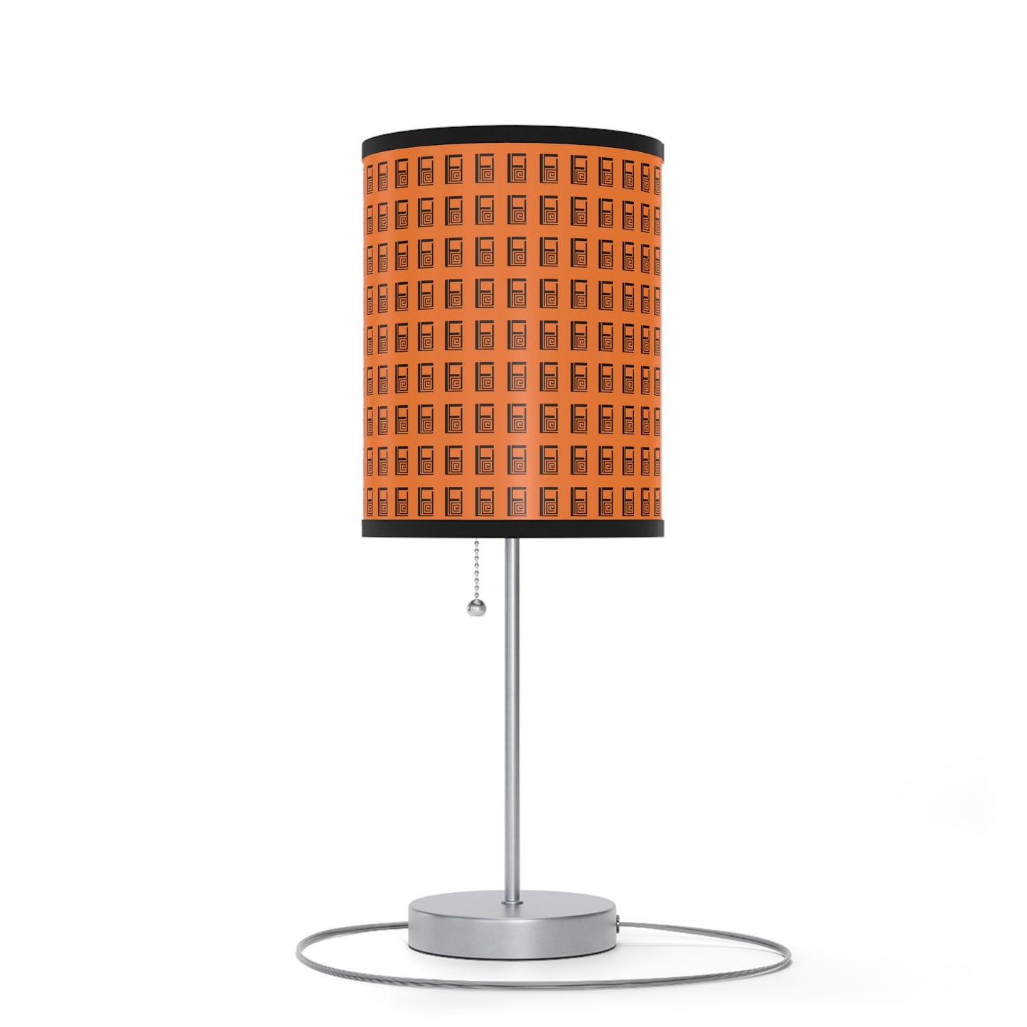 Lamp on a Stand, US|CA plug, No. 000OE - Black Logo on Orange