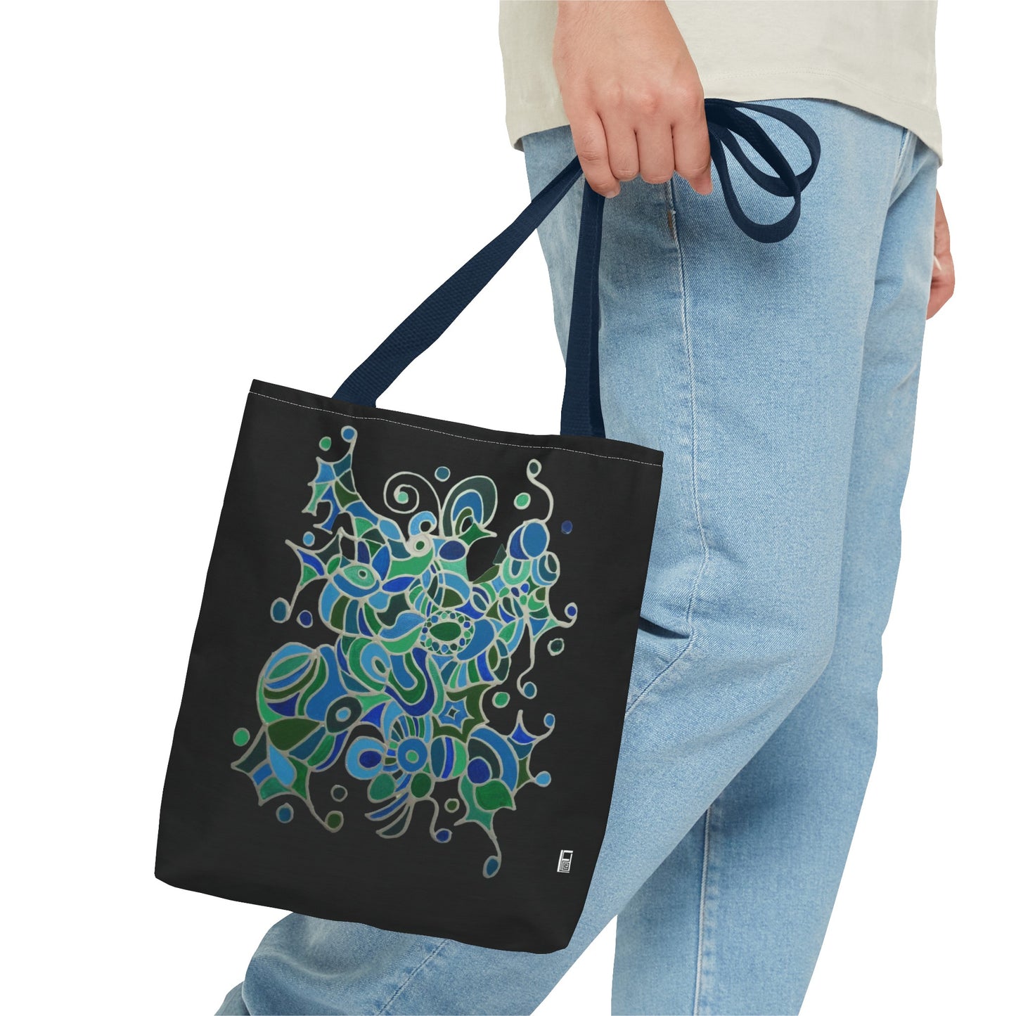 Tote Bag - No.146 - A 'Bird of Paradise' on Black