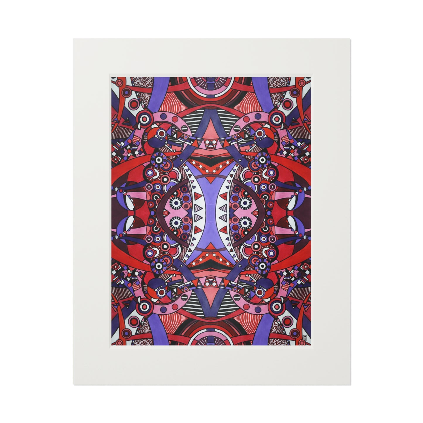 Fine Art Print (Cardboard Frame) - No. 220 - Connections Pattern
