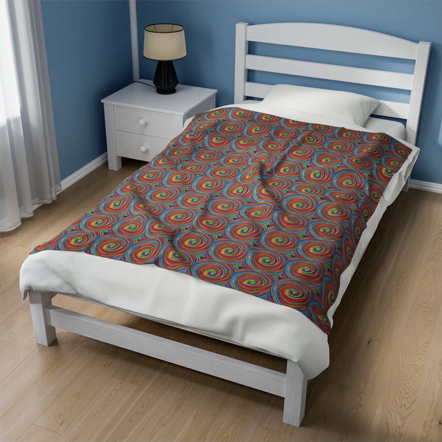 Velveteen Plush Blanket - No. 301 - P/G Swirl