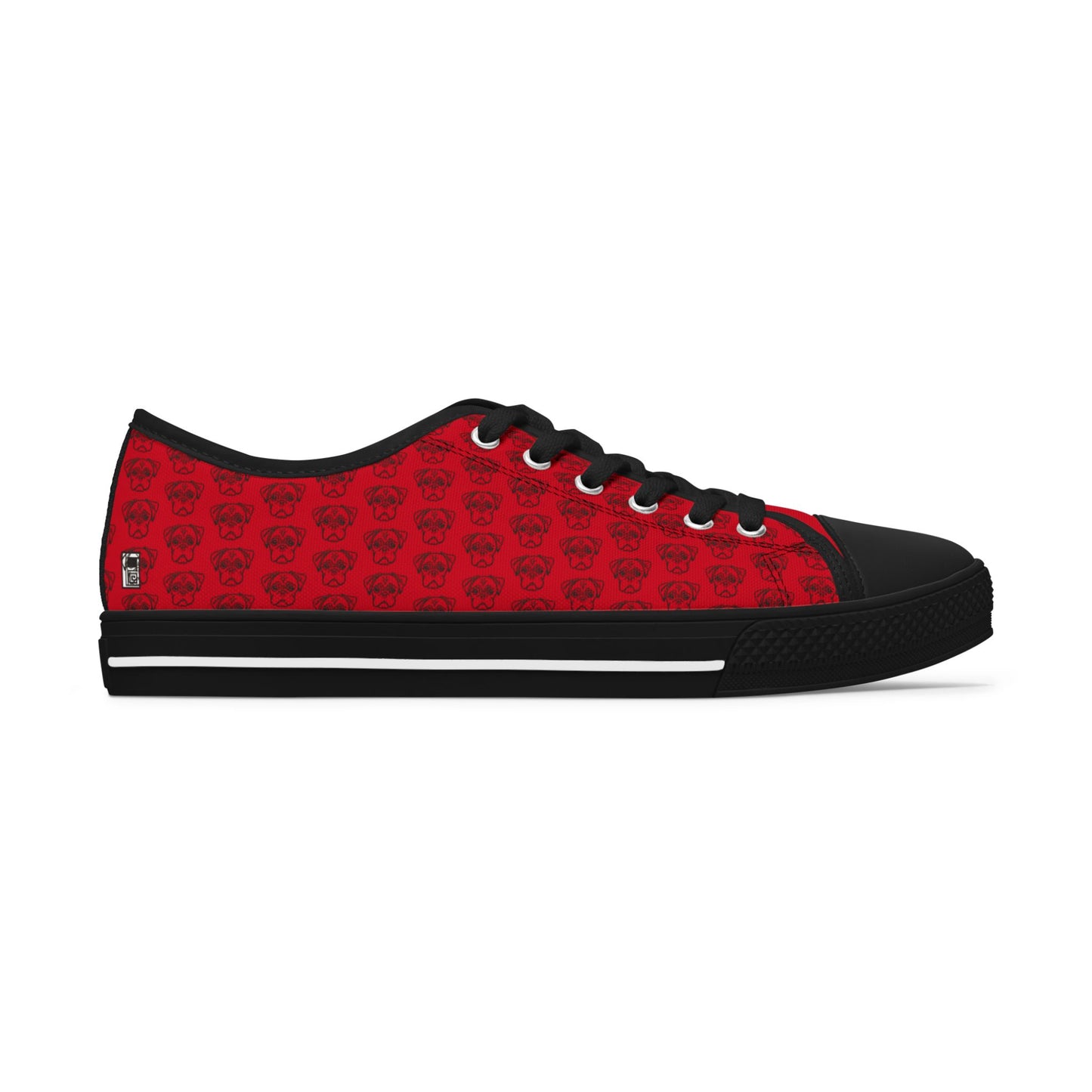 Women's Low Top Sneakers - No. PUG RD