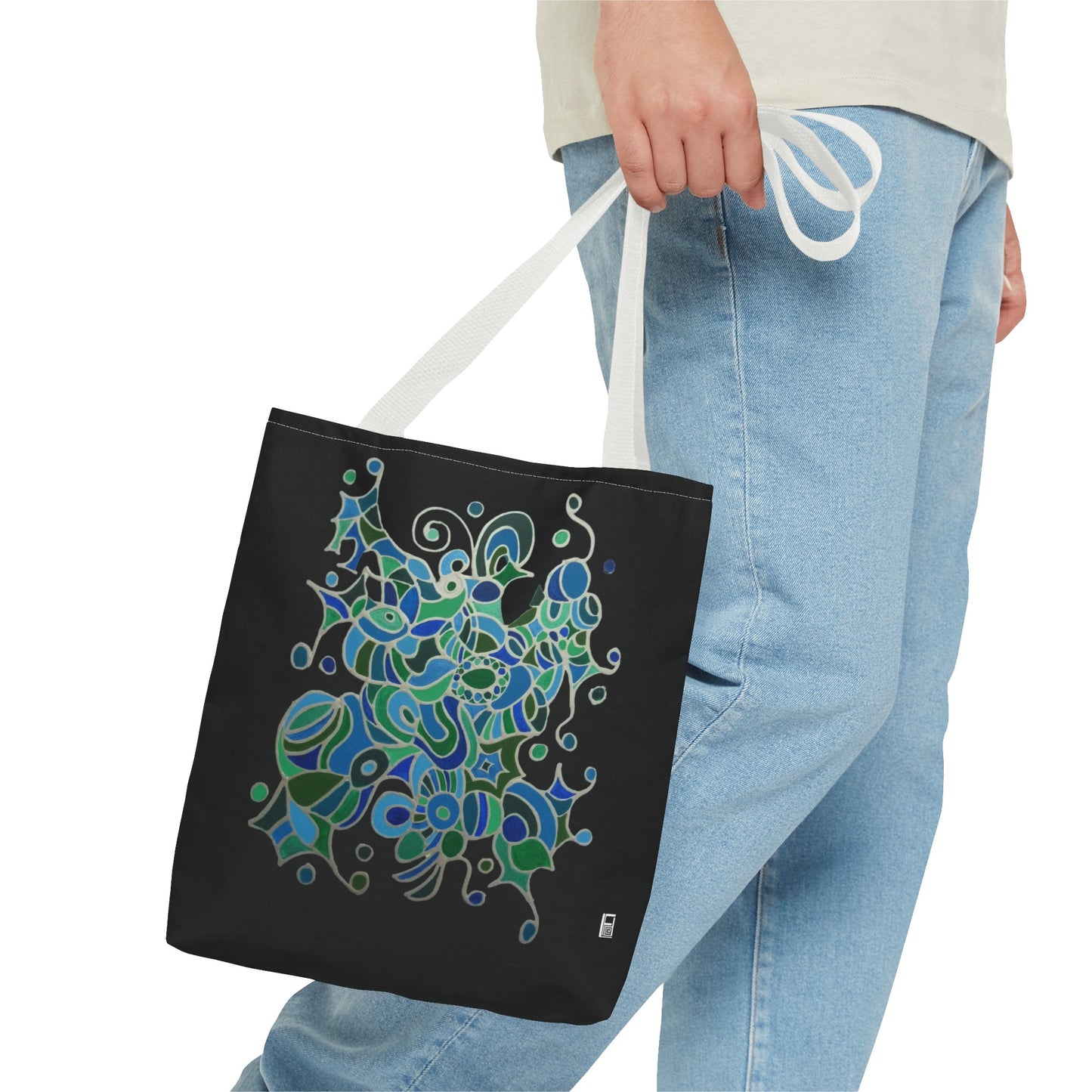 Tote Bag - No.146 - A 'Bird of Paradise' on Black