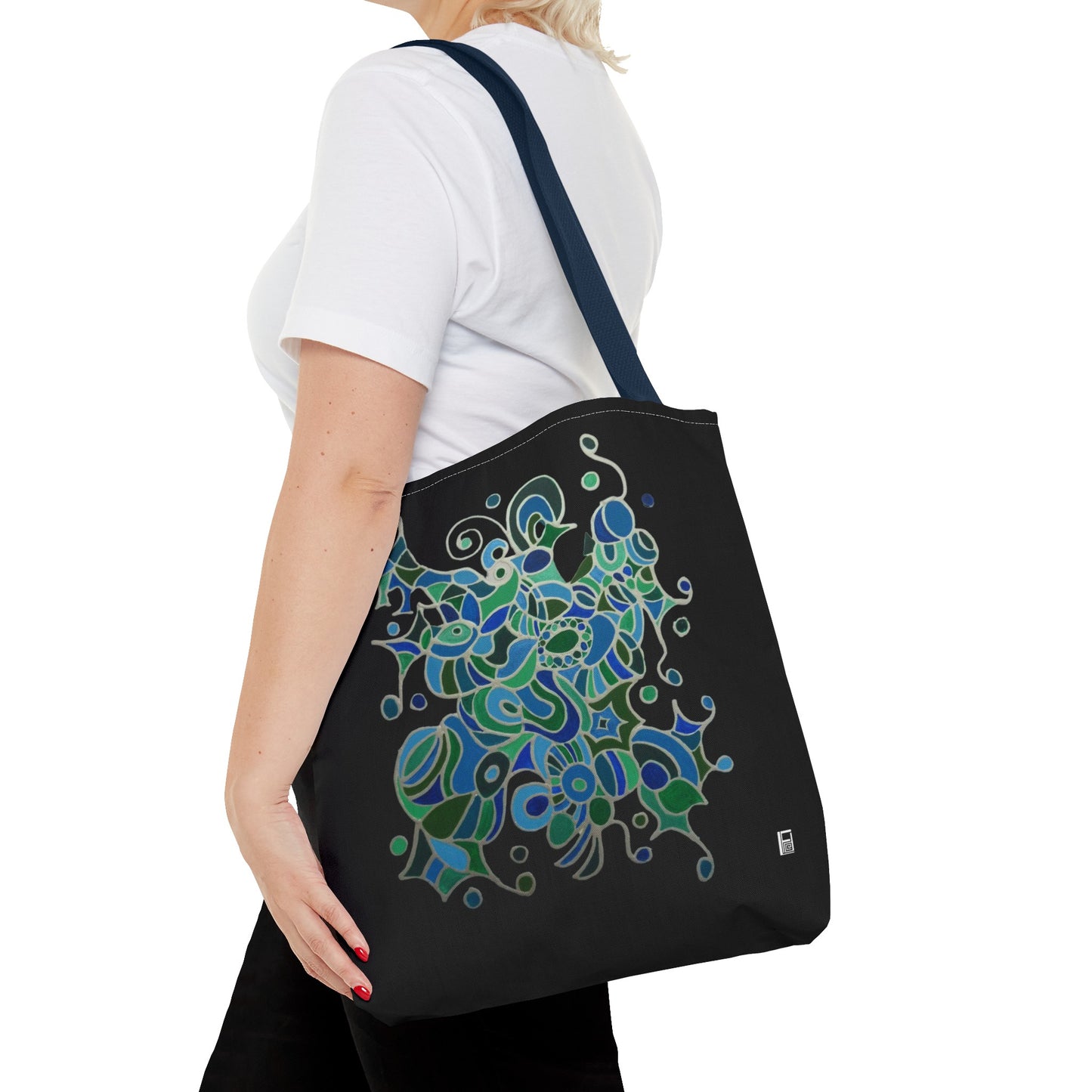 Tote Bag - No.146 - A 'Bird of Paradise' on Black