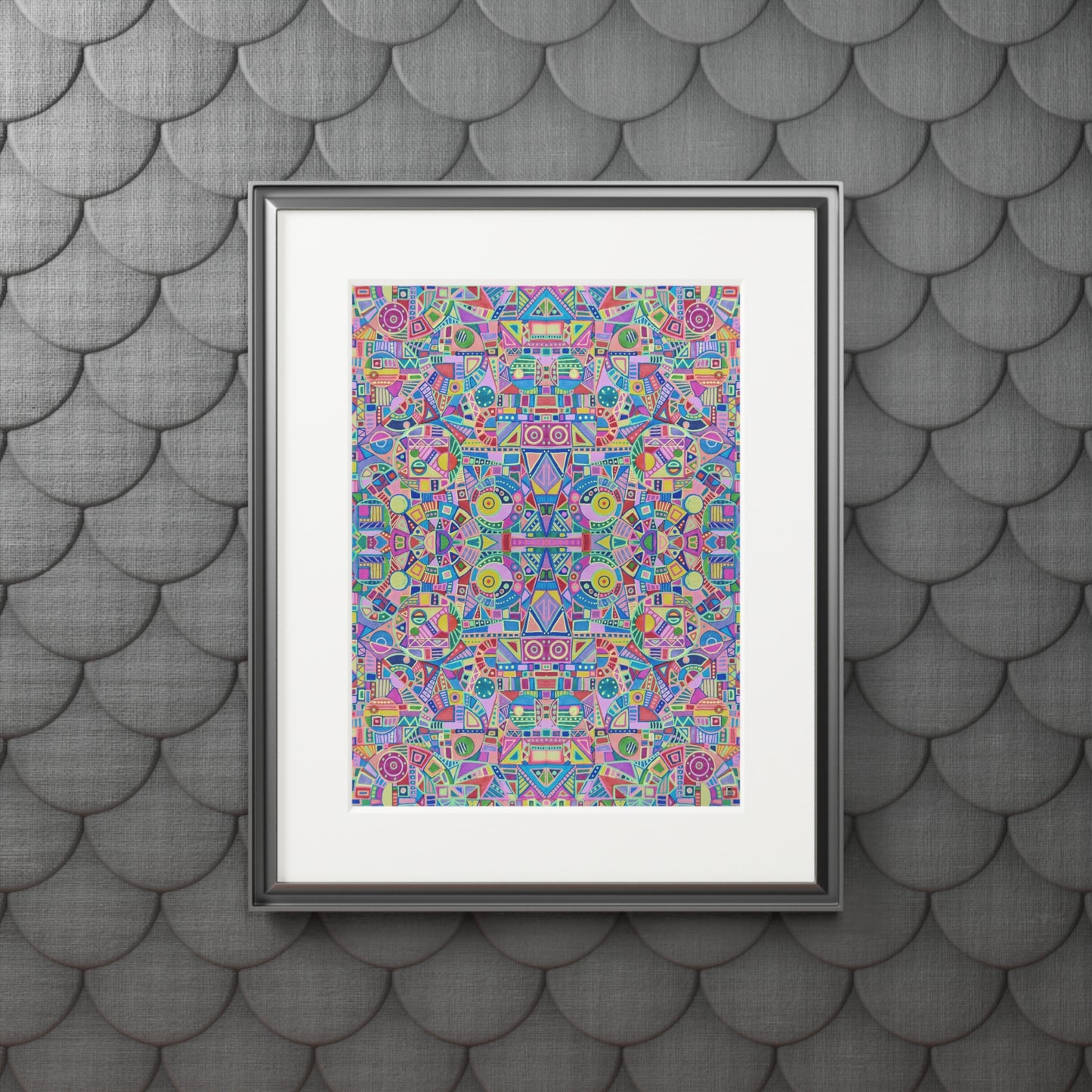 Fine Art Print (Cardboard Frame) - No. 258 - Multicoloured Abstract