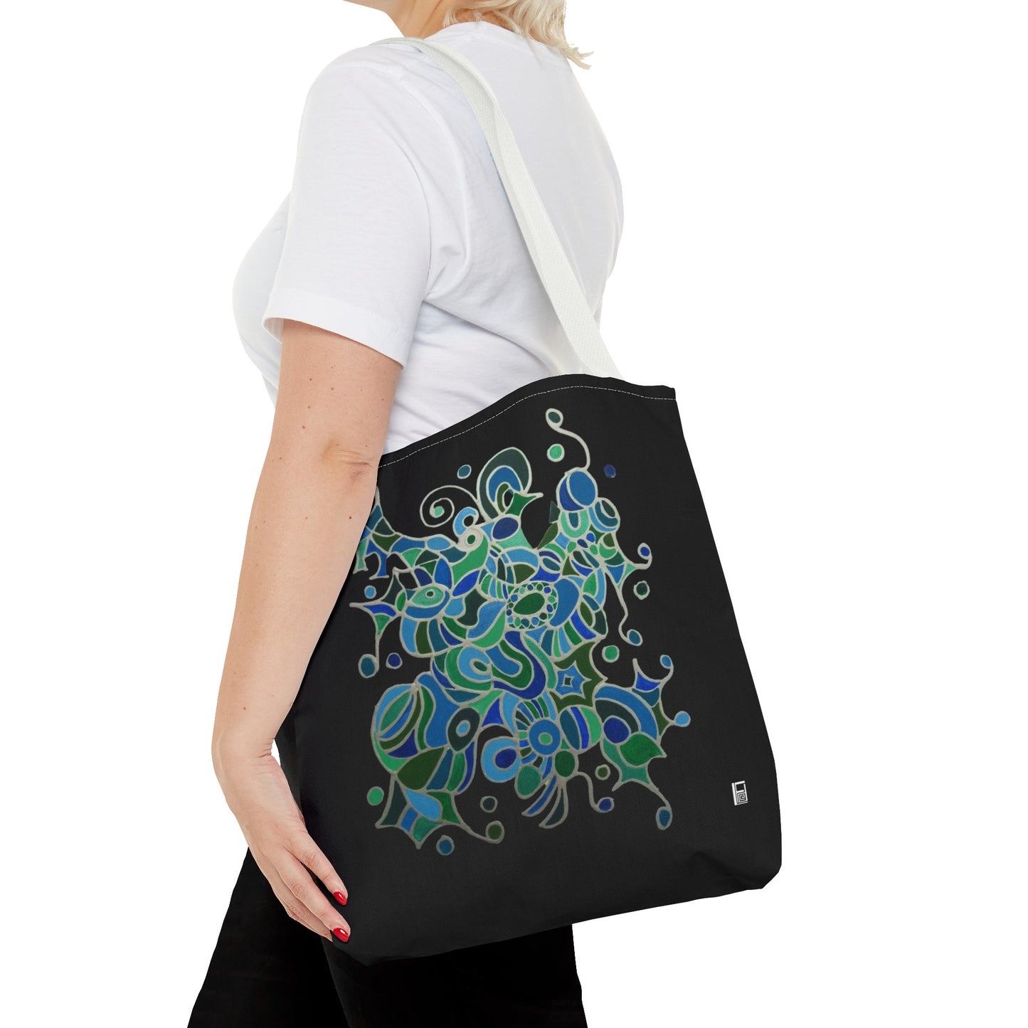 Tote Bag - No.146 - A 'Bird of Paradise' on Black
